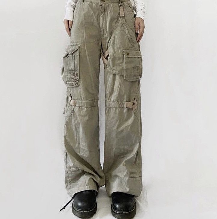 20471120 × Beauty Beast × Japanese Brand ✅RARE✅JAPANESE 3QR BONDAGE CARGO PANTS VERY NICE DESIGN Size US 31 - 1 Thumbnail