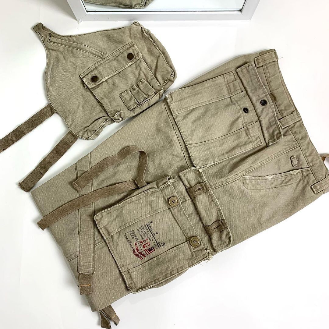 20471120 × Beauty Beast × Japanese Brand ✅RARE✅JAPANESE 3QR BONDAGE CARGO PANTS VERY NICE DESIGN Size US 31 - 5 Thumbnail