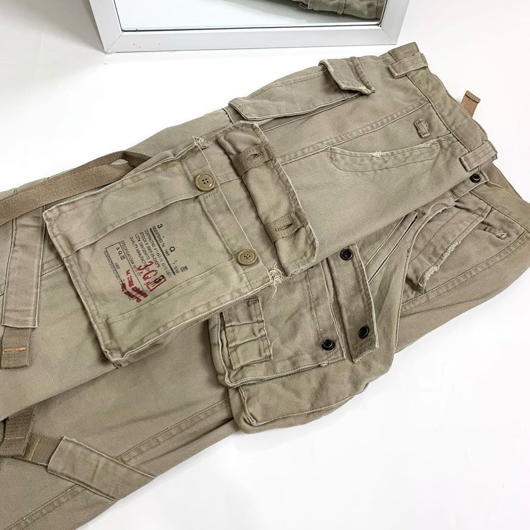 20471120 × Beauty Beast × Japanese Brand ✅RARE✅JAPANESE 3QR BONDAGE CARGO PANTS VERY NICE DESIGN Size US 31 - 7 Thumbnail