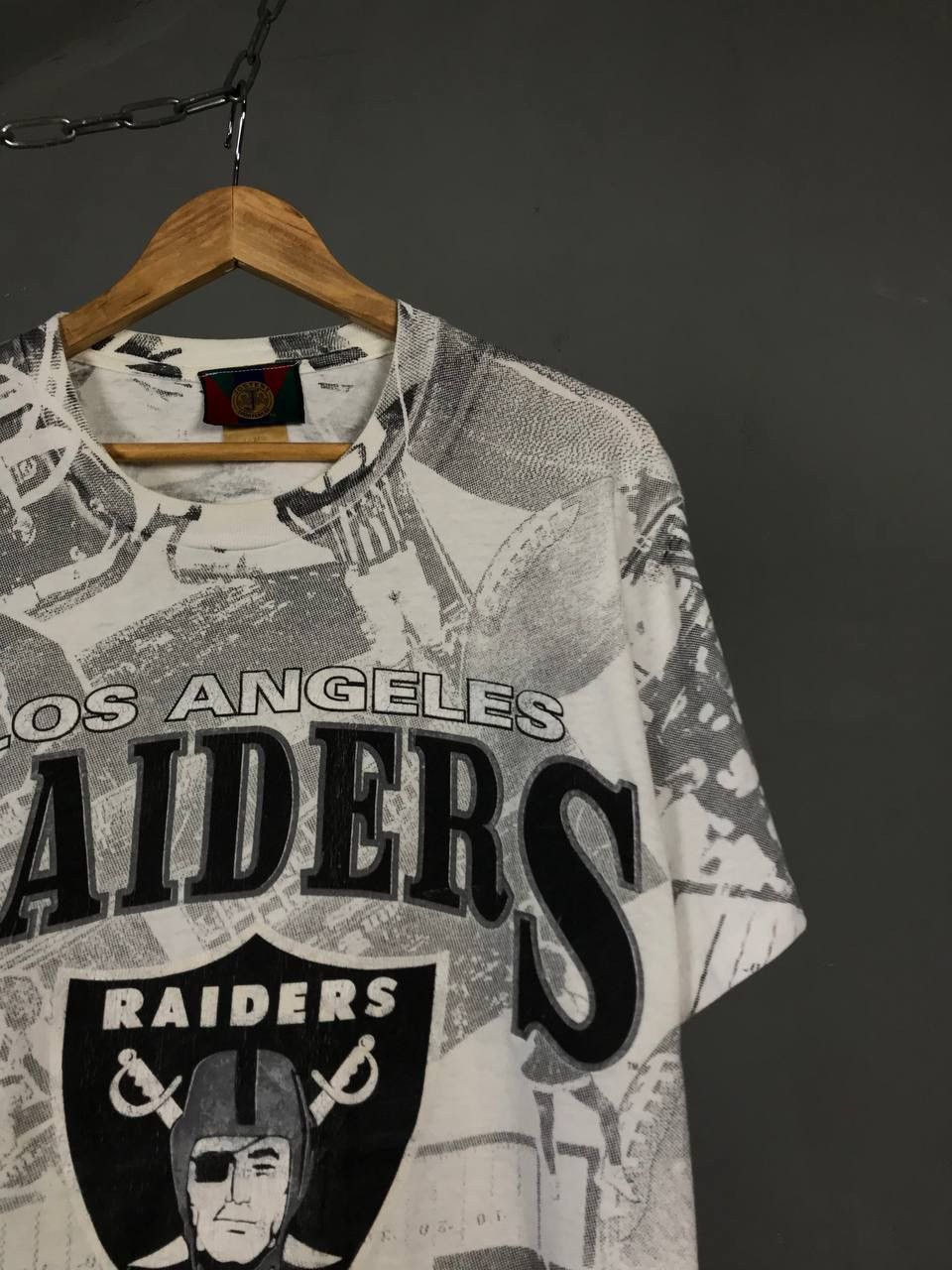 NFL × Vintage Los Angeles Raiders overprinted made in USA vintage tee Size US L / EU 52-54 / 3 - 2 Thumbnail