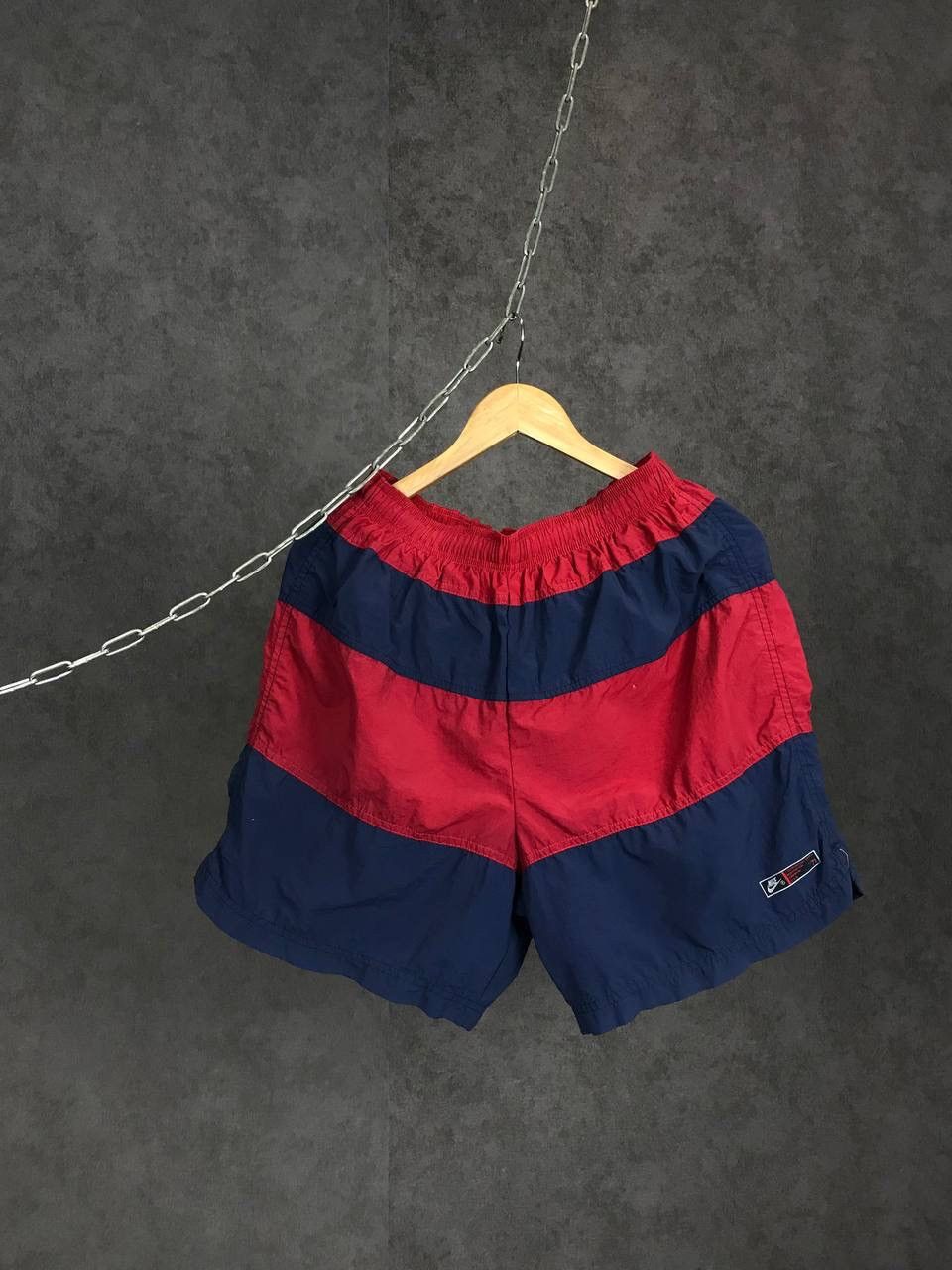 Nike × Vintage Nike big swoosh streetwear vintage shorts Size US 34 / EU 50 - 3 Thumbnail