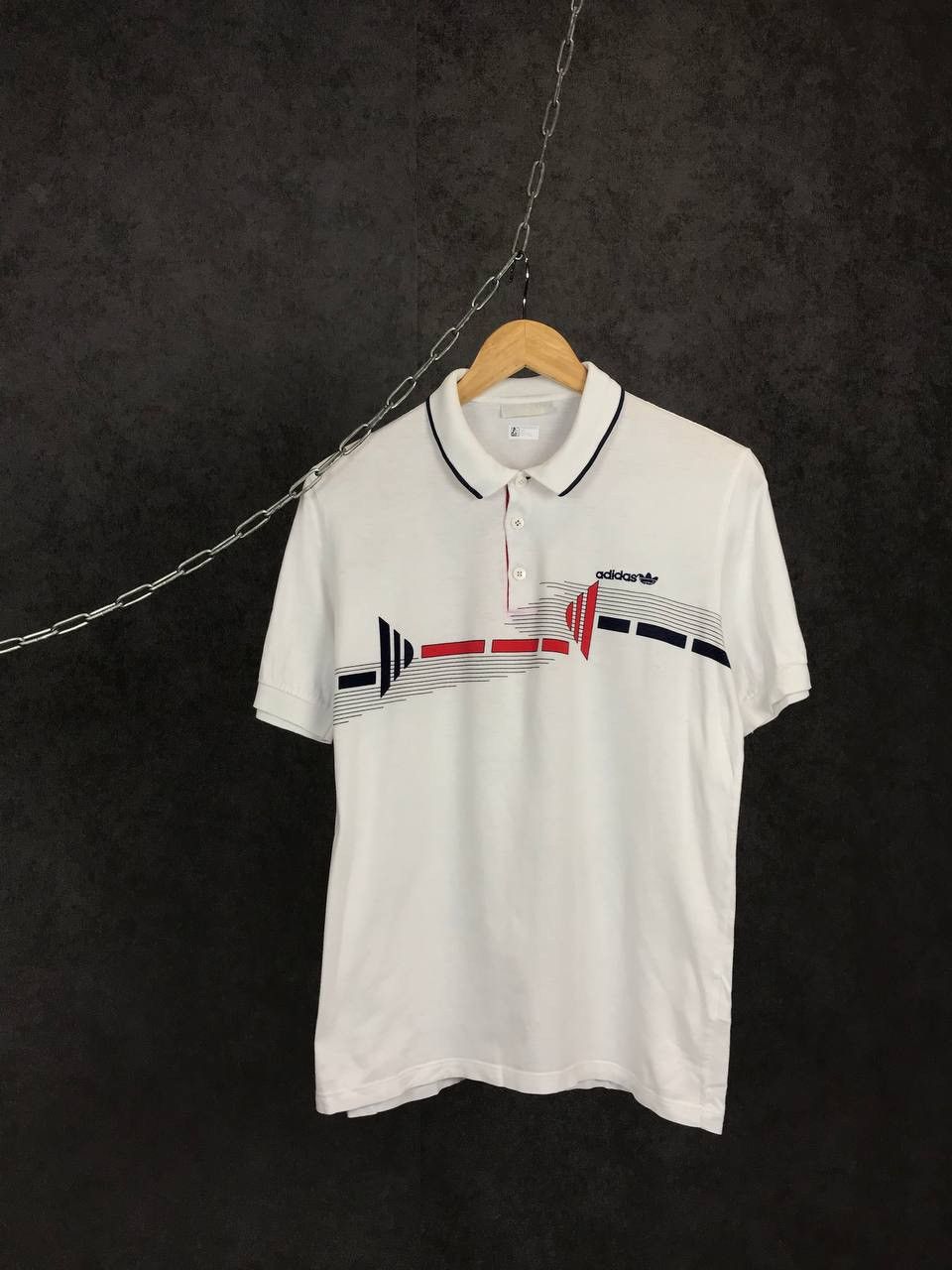 Adidas Adidas vintage streetwear polo tee Size US M / EU 48-50 / 2 - 1 Thumbnail