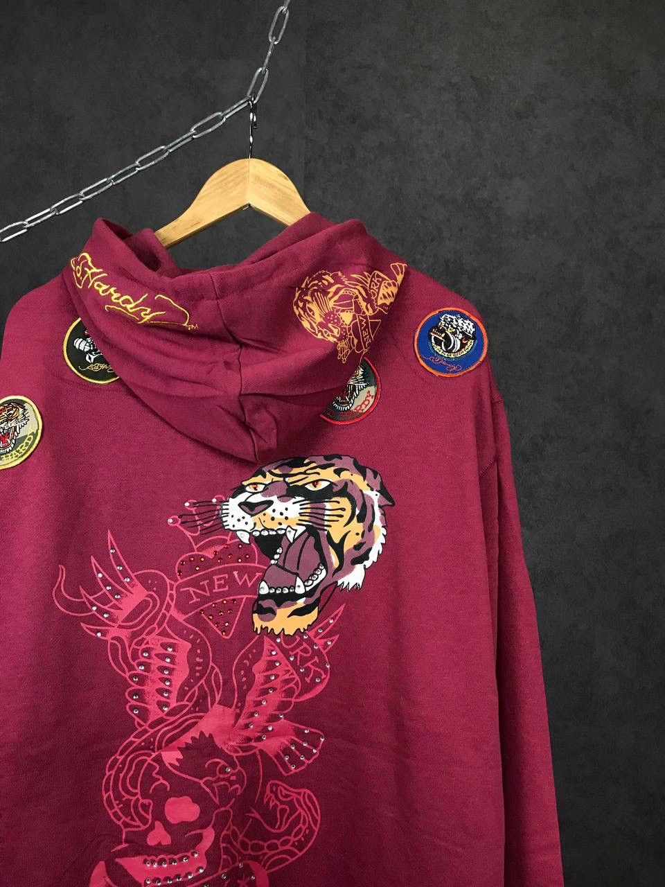 Christian Audigier Ed Hardy Christian Audigier designer overprinted hoodie Size US XXL / EU 58 / 5 - 12 Thumbnail
