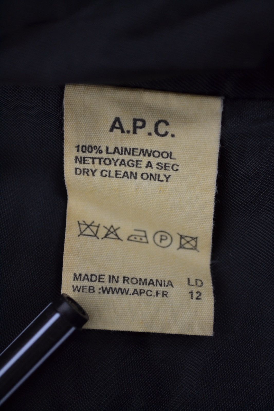 A.P.C. × Vintage A.P.C Wool Coat Vintage Size US XS / EU 42 / 0 - 8 Thumbnail