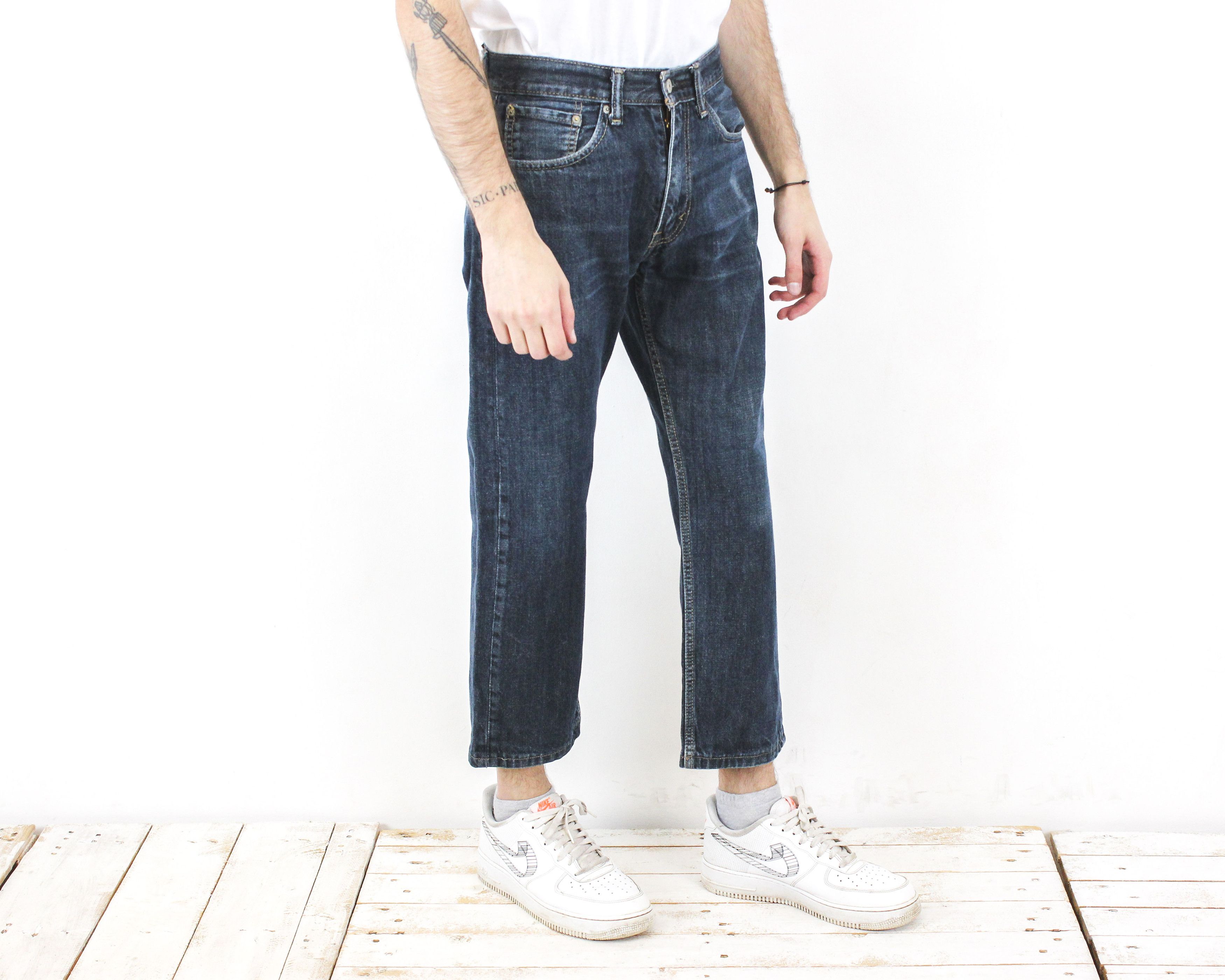 Levi's 505 Men W31 L27 Regular Straight Jeans Denim Pants Trousers Size US 31 - 4 Thumbnail