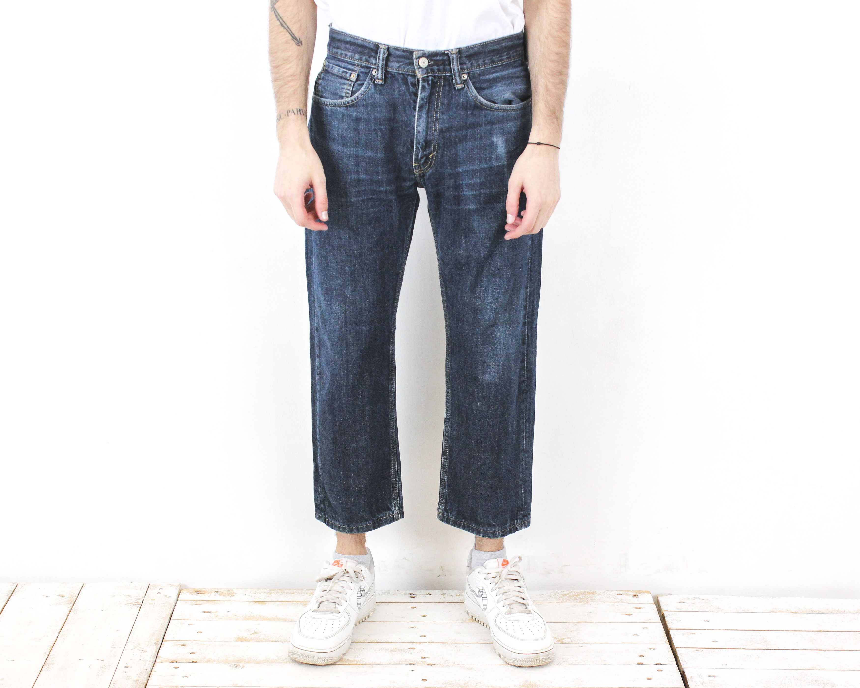 Levi's 505 Men W31 L27 Regular Straight Jeans Denim Pants Trousers Size US 31 - 1 Thumbnail