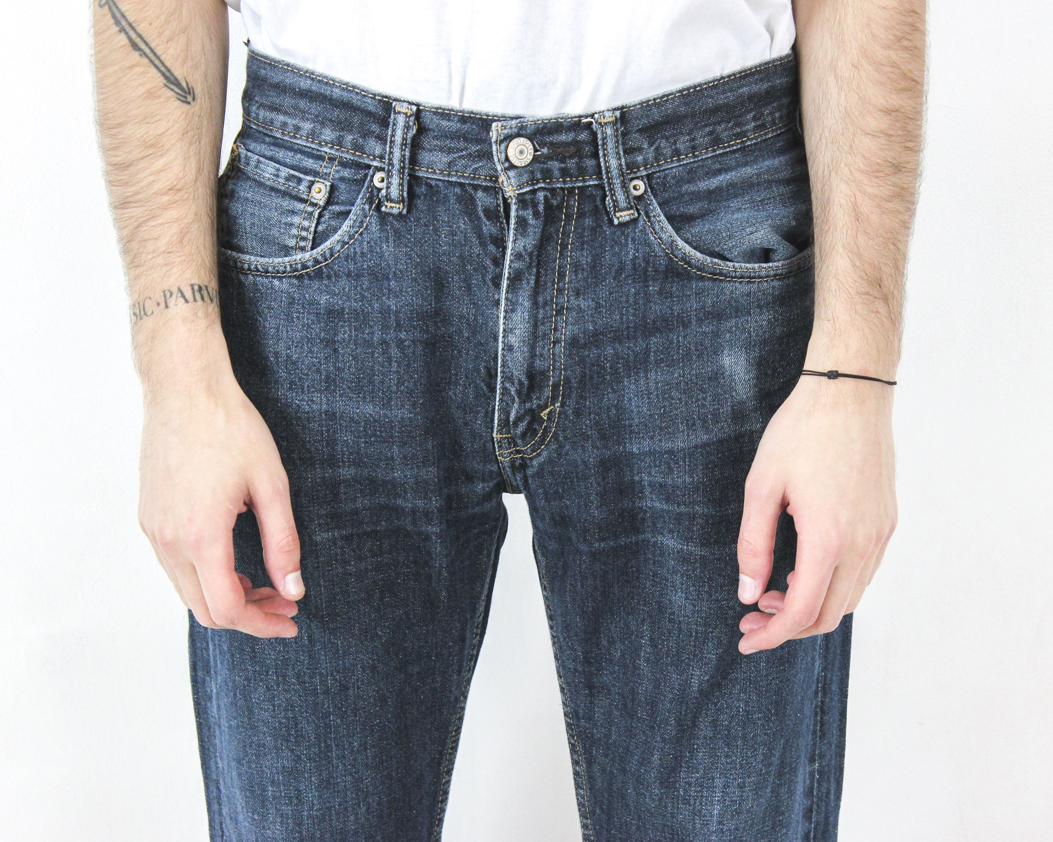 Levi's 505 Men W31 L27 Regular Straight Jeans Denim Pants Trousers Size US 31 - 3 Thumbnail