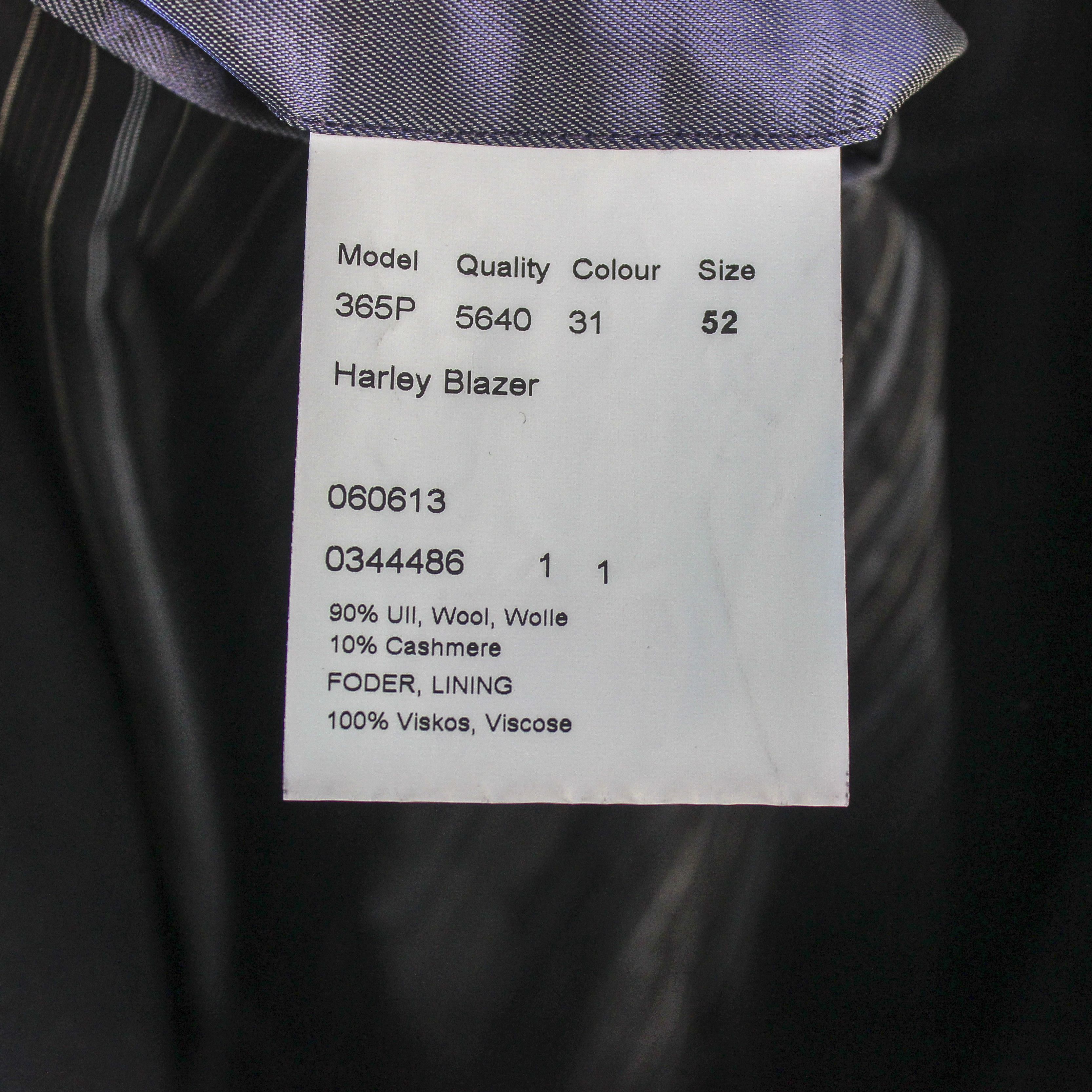 Oscar Jacobson Harley Blazer Mens Wool Cashmere Jacket EU 52 Suit Coat L Size 42R - 7 Thumbnail