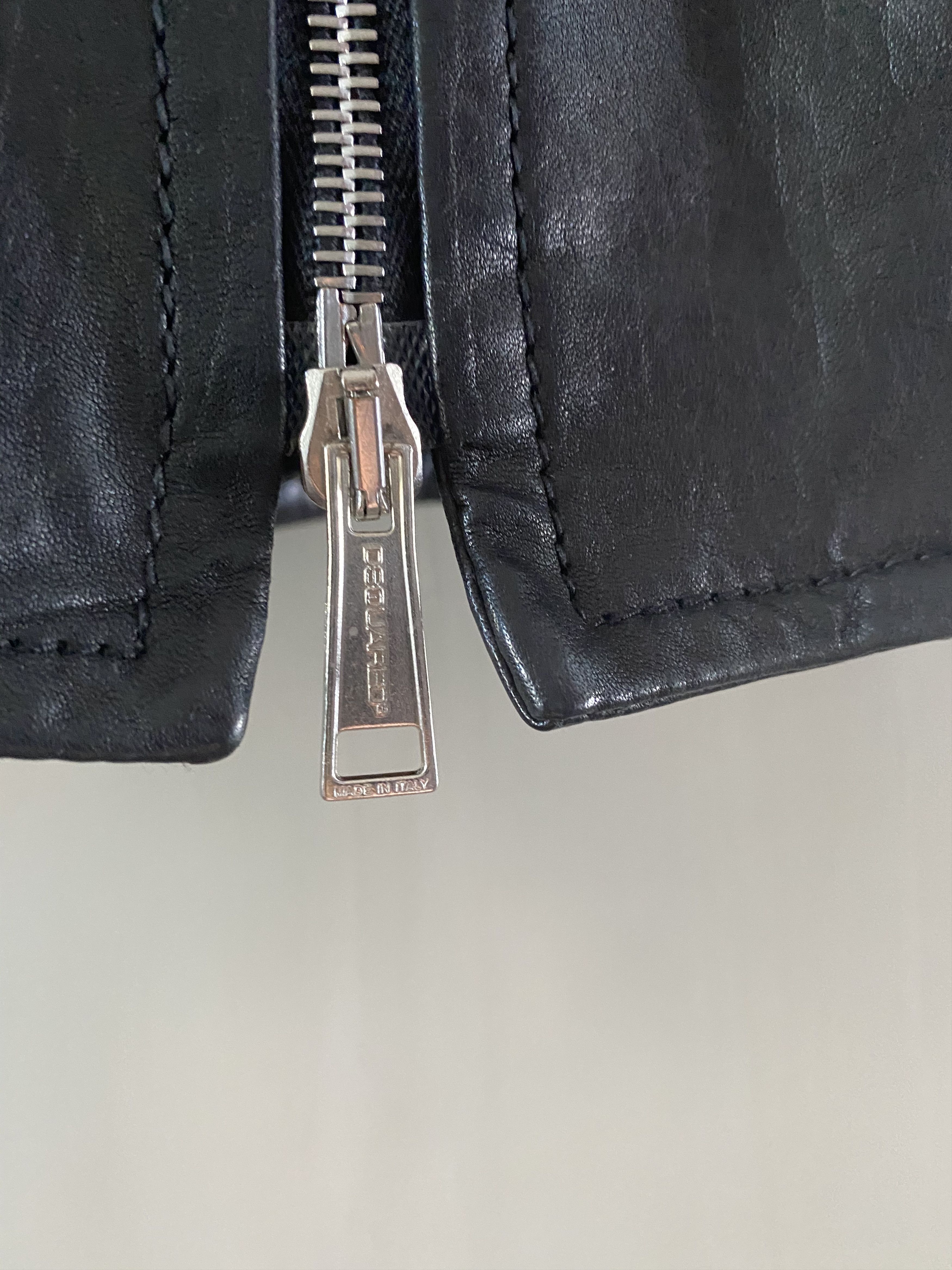 Dsquared2 SLIM LEATHER JACKET gently used Size US XS / EU 42 / 0 - 6 Thumbnail