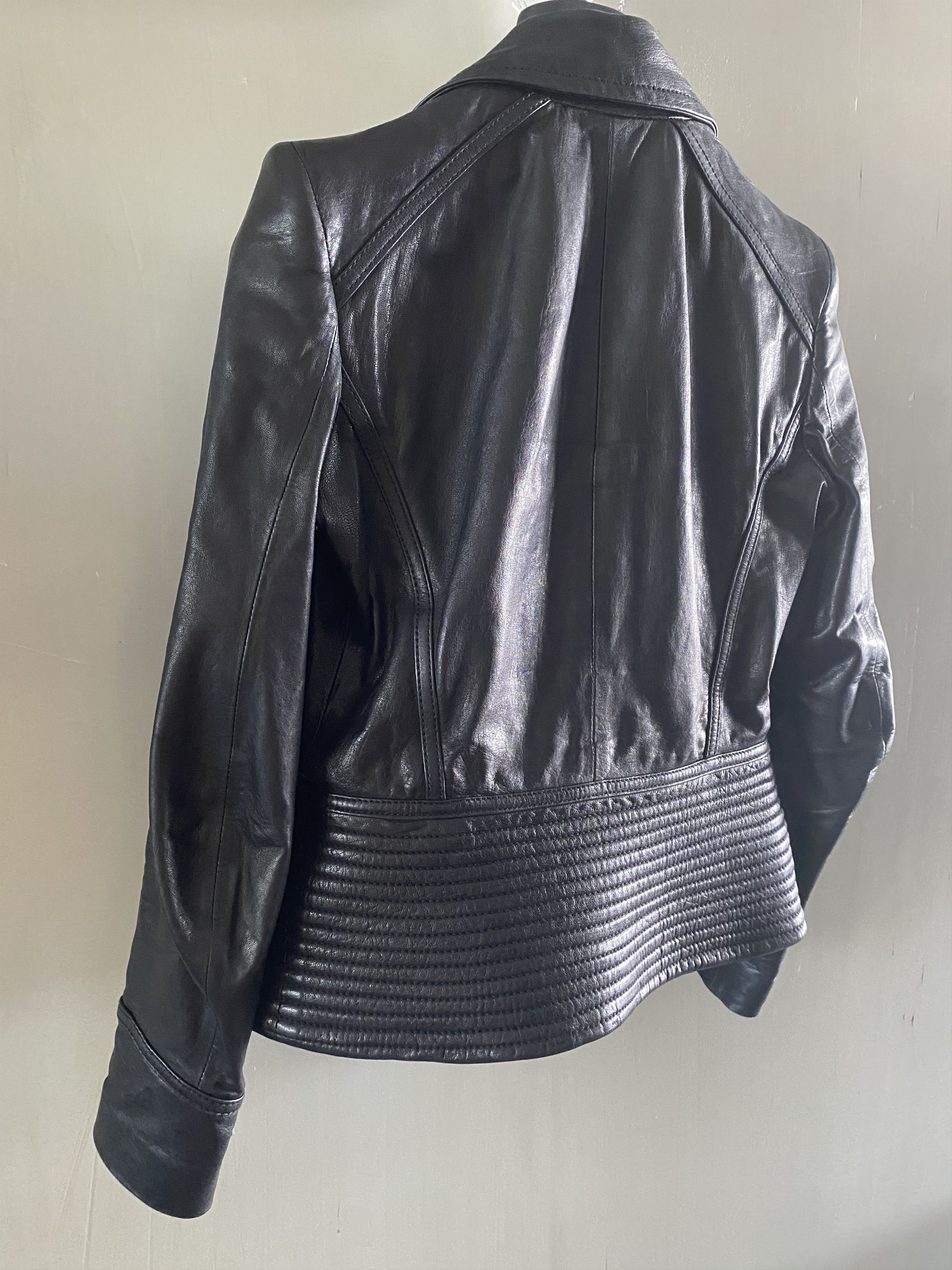 Dsquared2 SLIM LEATHER JACKET gently used Size US XS / EU 42 / 0 - 8 Thumbnail