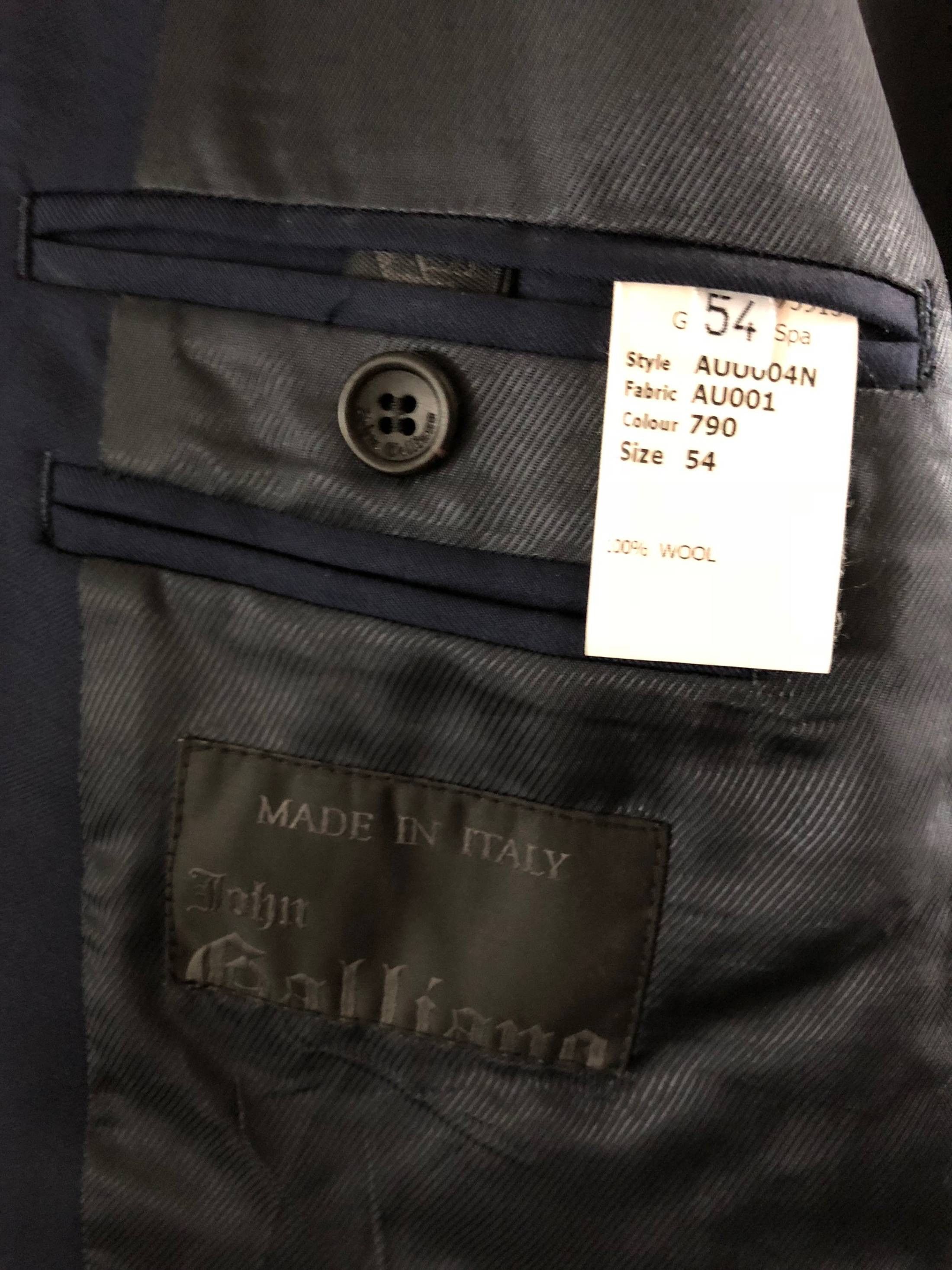 John Galliano Electric Blue Blazer by Galliano NEW* size 54 Size 54R - 10 Thumbnail