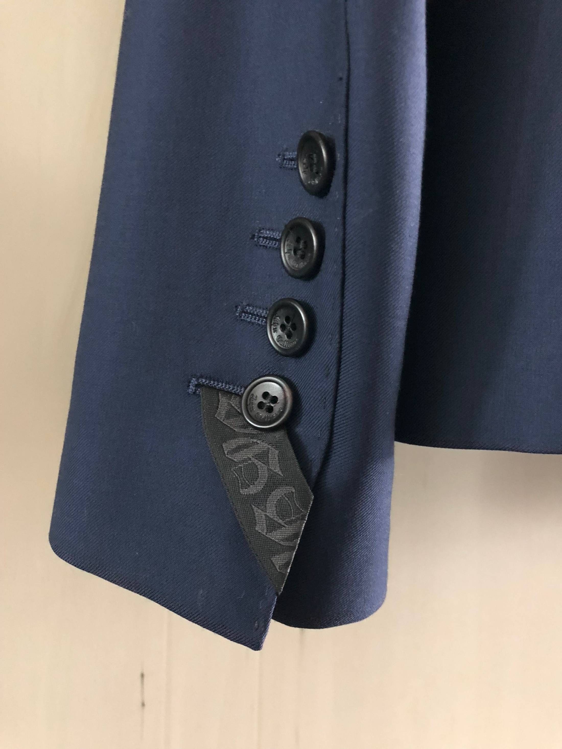 John Galliano Electric Blue Blazer by Galliano NEW* size 54 Size 54R - 8 Thumbnail