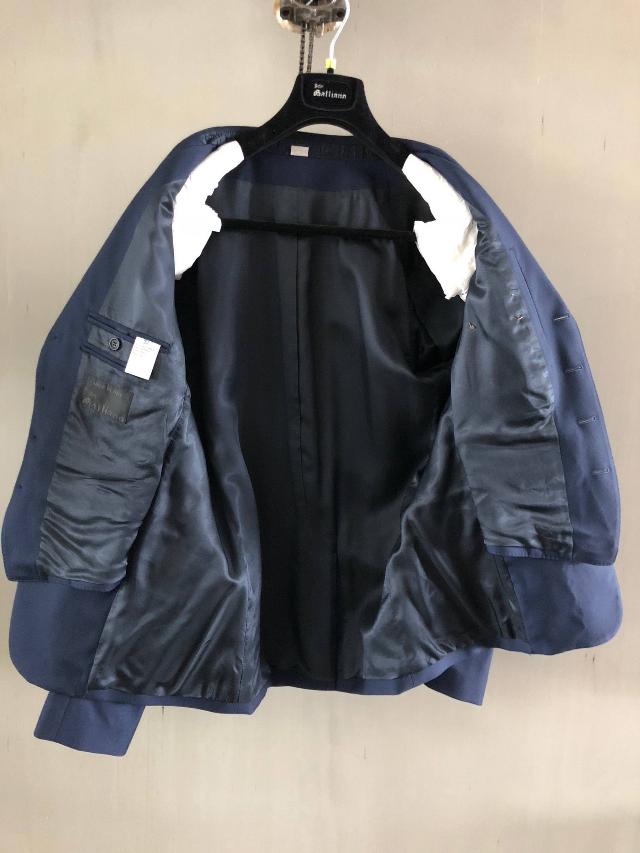 John Galliano Electric Blue Blazer by Galliano NEW* size 54 Size 54R - 2 Thumbnail