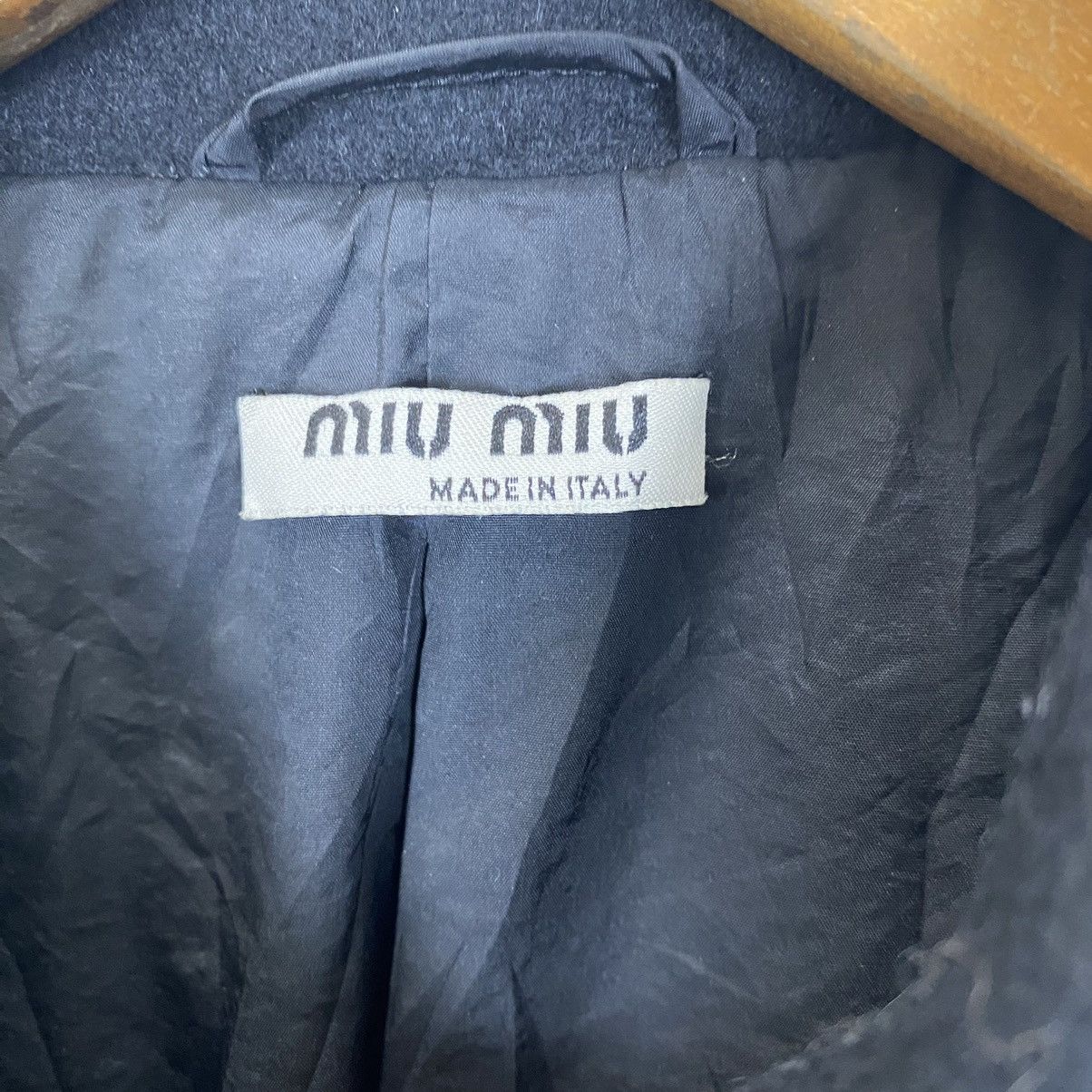Miu Miu ✨Miu Miu wool black coat size 40 Made in Italy Size M / US 6-8 / IT 42-44 - 10 Thumbnail