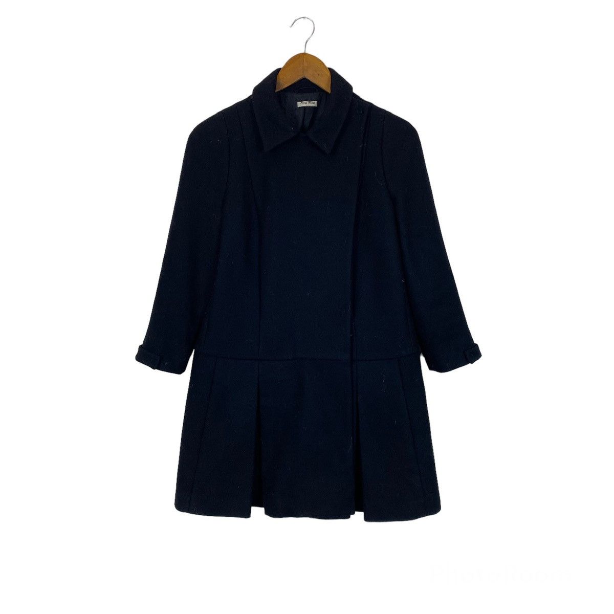 Miu Miu ✨Miu Miu wool black coat size 40 Made in Italy Size M / US 6-8 / IT 42-44 - 1 Thumbnail