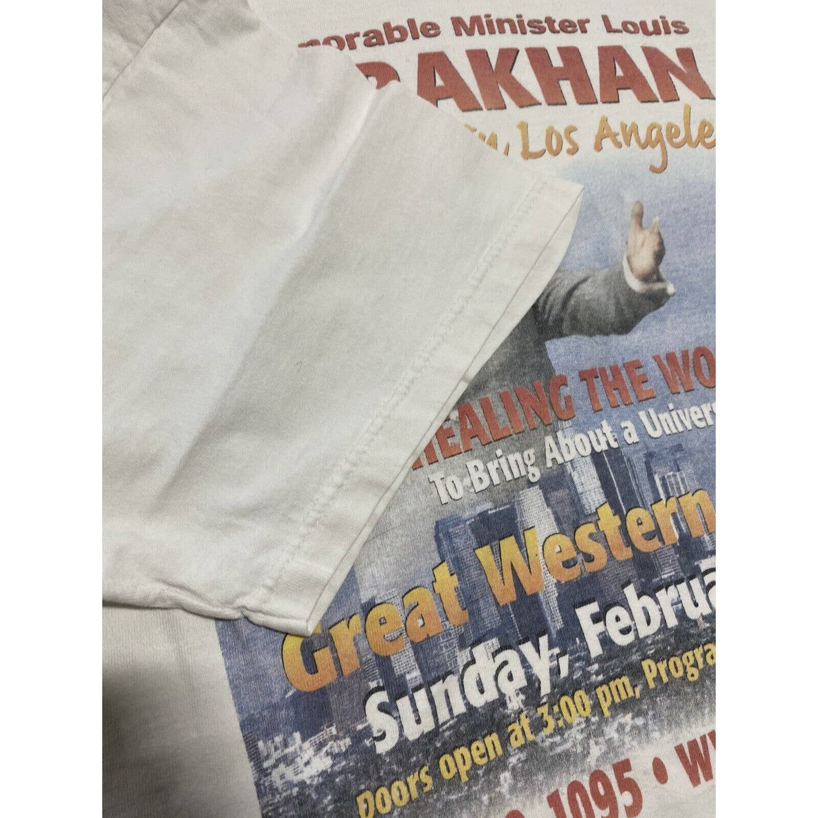 Vintage Vintage 90s Minister Louis Farrakhan T Shirt Size XXL I5 Size US XXL / EU 58 / 5 - 3 Thumbnail