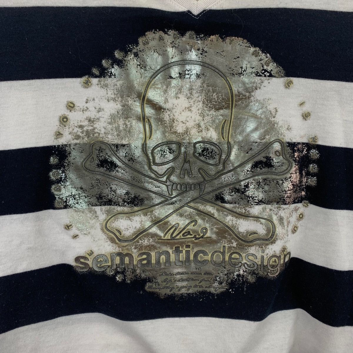 Japanese Brand × Roen ROEN x SEMANTIC DESIGN Punk Japanese Brand NO.9 Skull Print Size S / US 4 / IT 40 - 5 Thumbnail