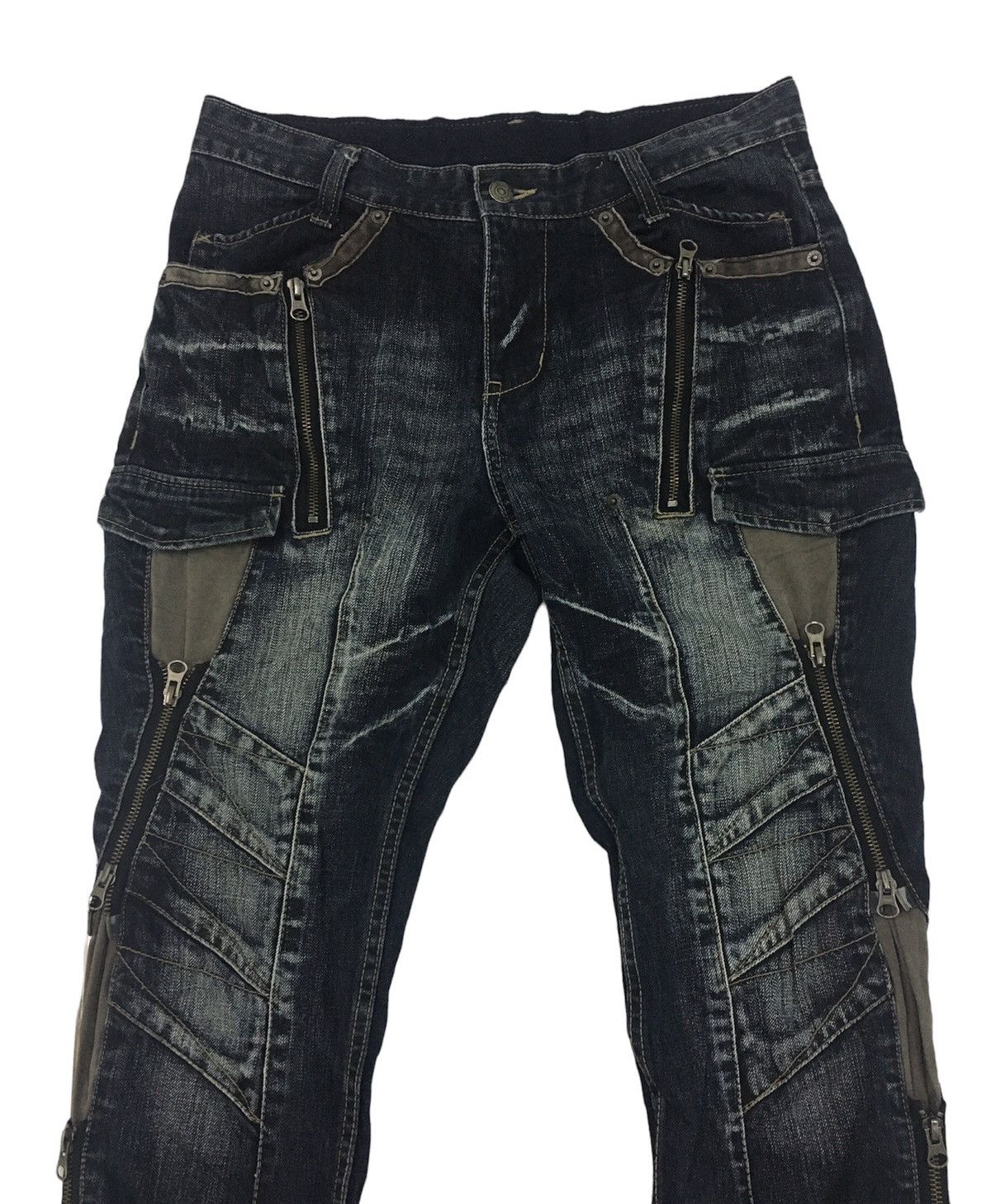 Japanese Brand × PPFM PPFM Bondage Biker Denim Pant Size US 31 - 3 Thumbnail