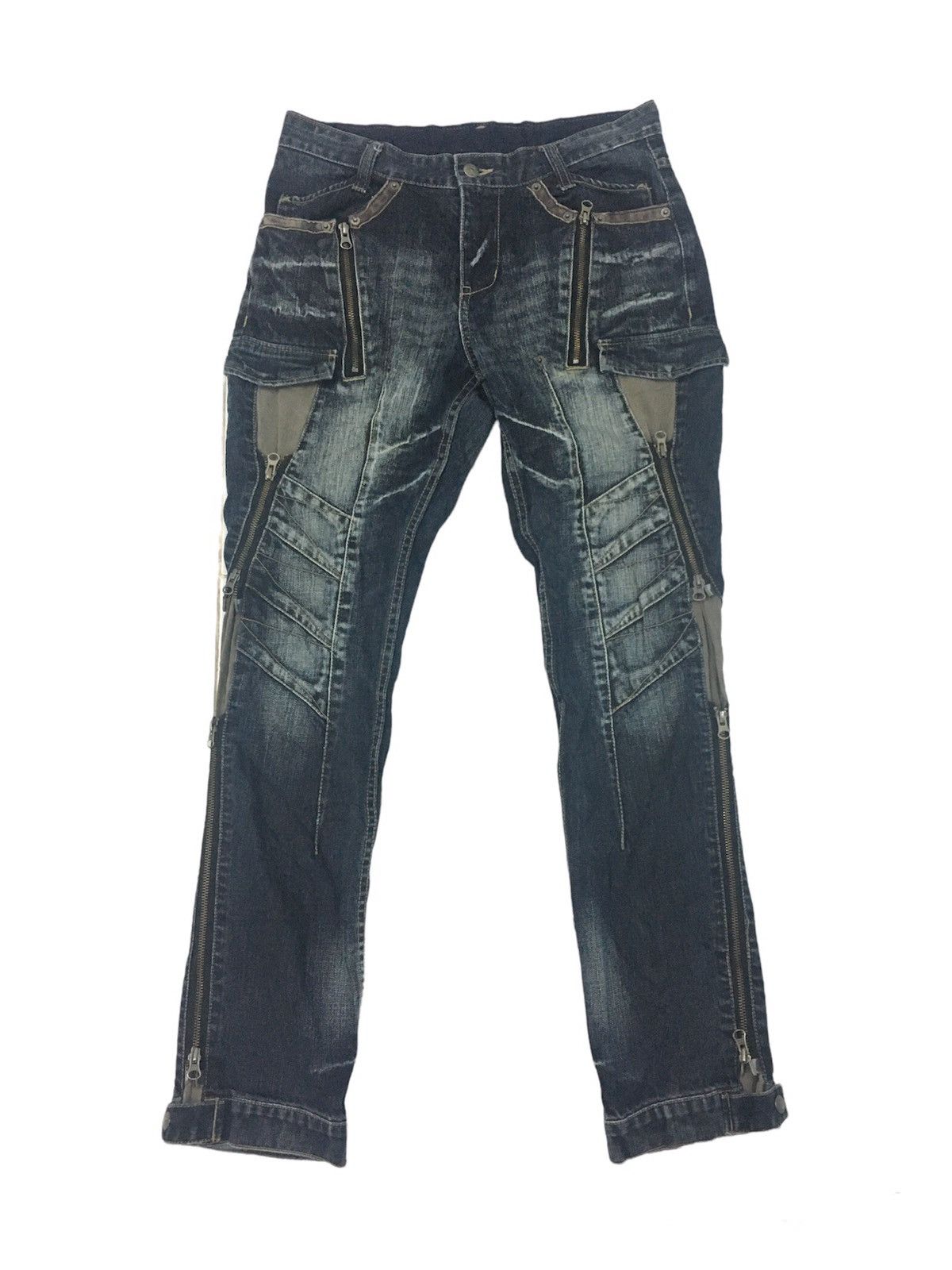 Japanese Brand × PPFM PPFM Bondage Biker Denim Pant Size US 31 - 1 Thumbnail