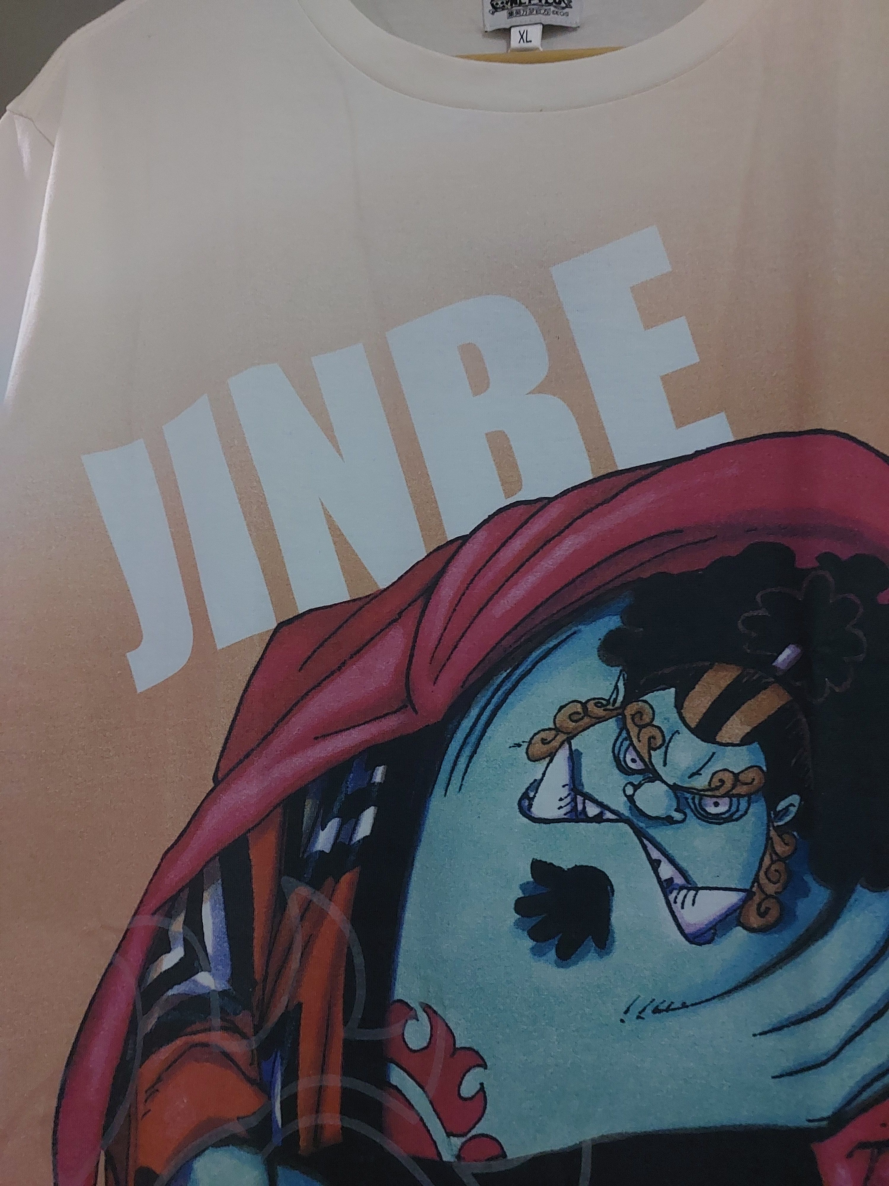 Anime ONE PIECE ANIME JINBE BIG PRINT MUGIWARA T-SHIRT Size US XL / EU 56 / 4 - 4 Thumbnail