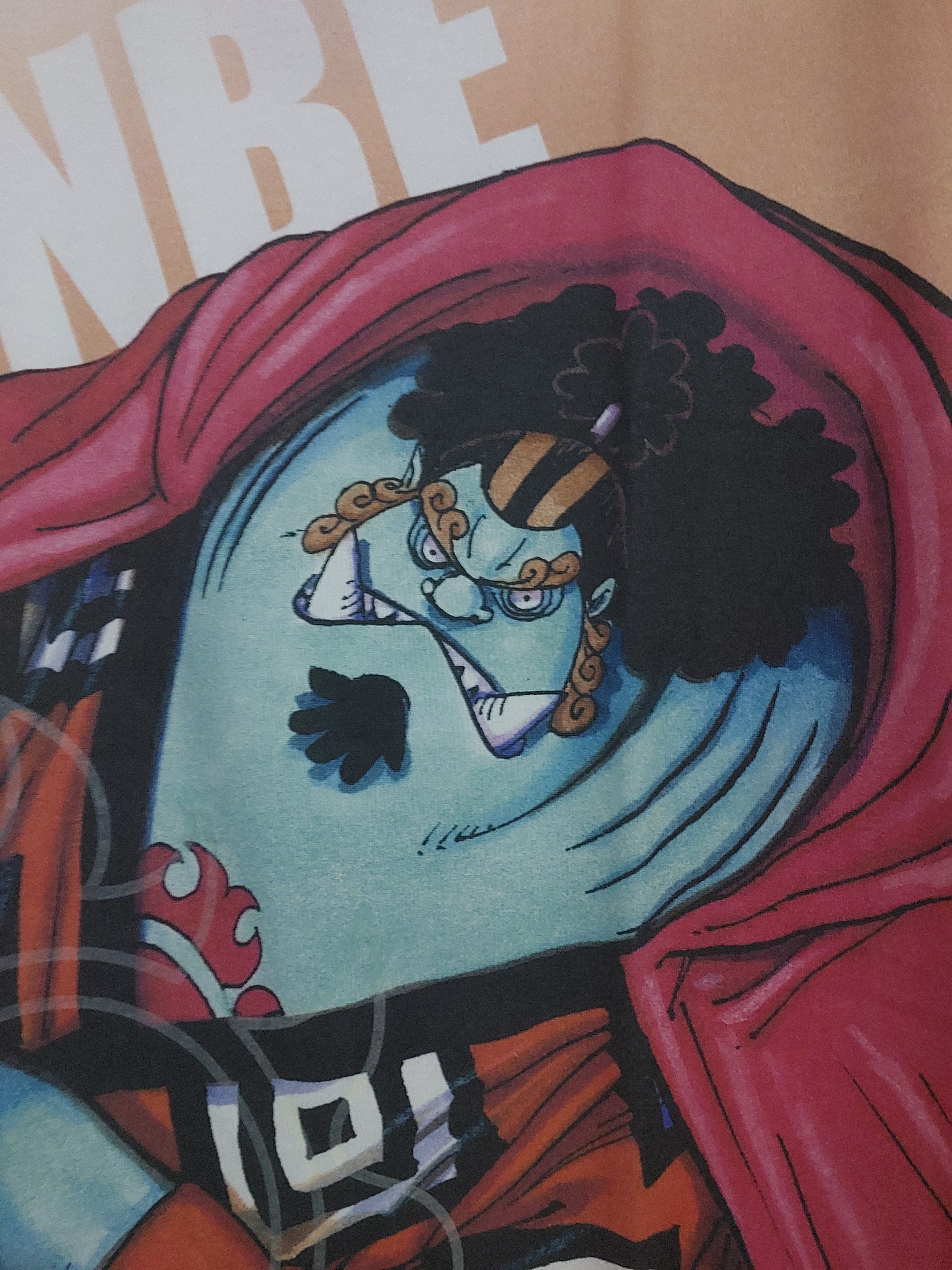 Anime ONE PIECE ANIME JINBE BIG PRINT MUGIWARA T-SHIRT Size US XL / EU 56 / 4 - 7 Thumbnail