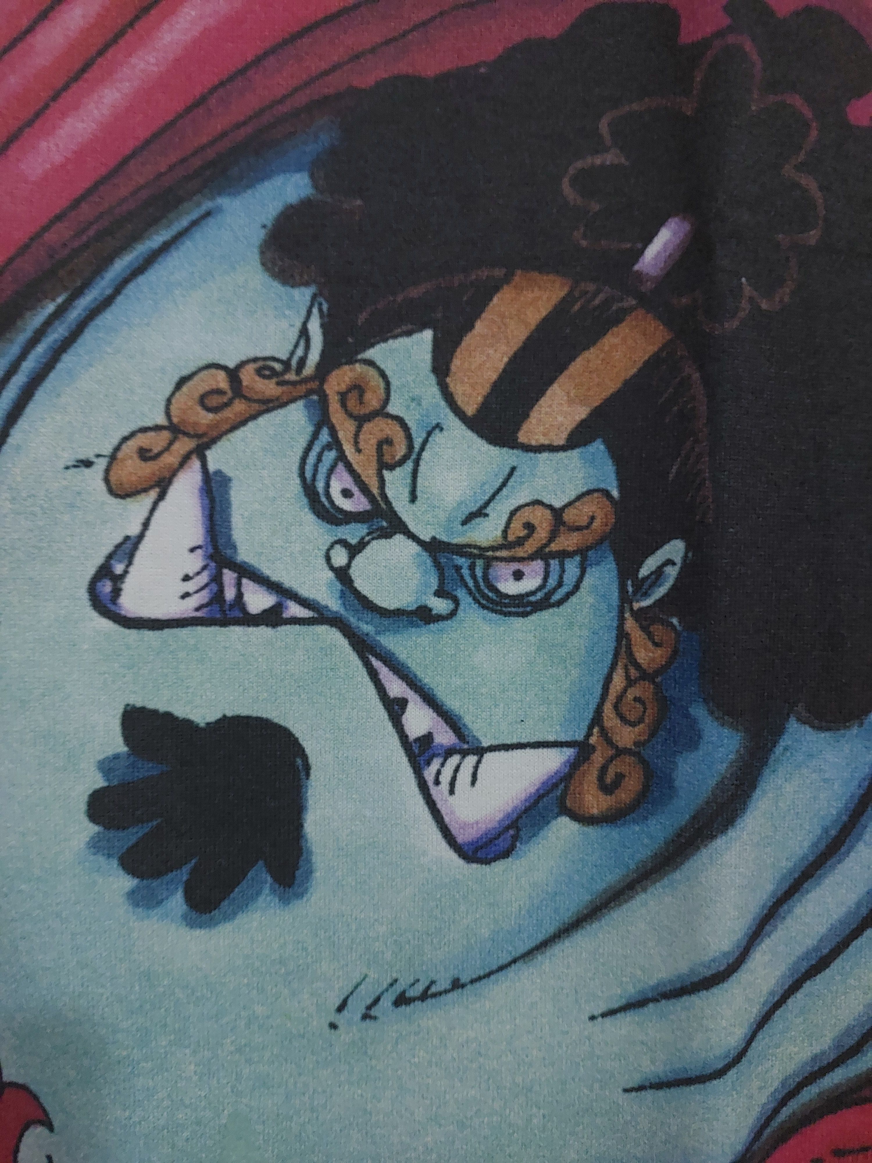 Anime ONE PIECE ANIME JINBE BIG PRINT MUGIWARA T-SHIRT Size US XL / EU 56 / 4 - 6 Thumbnail