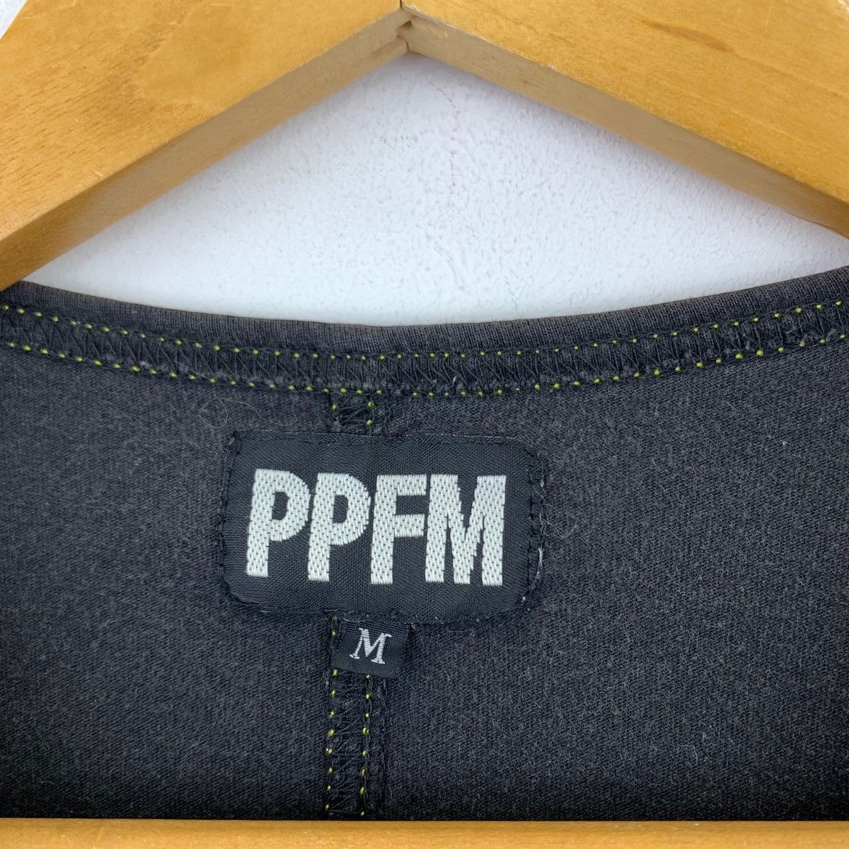Japanese Brand PPFM Japanese Punk Brand PRAYS FOR PEACE Print V-neck Black Size M / US 6-8 / IT 42-44 - 3 Thumbnail