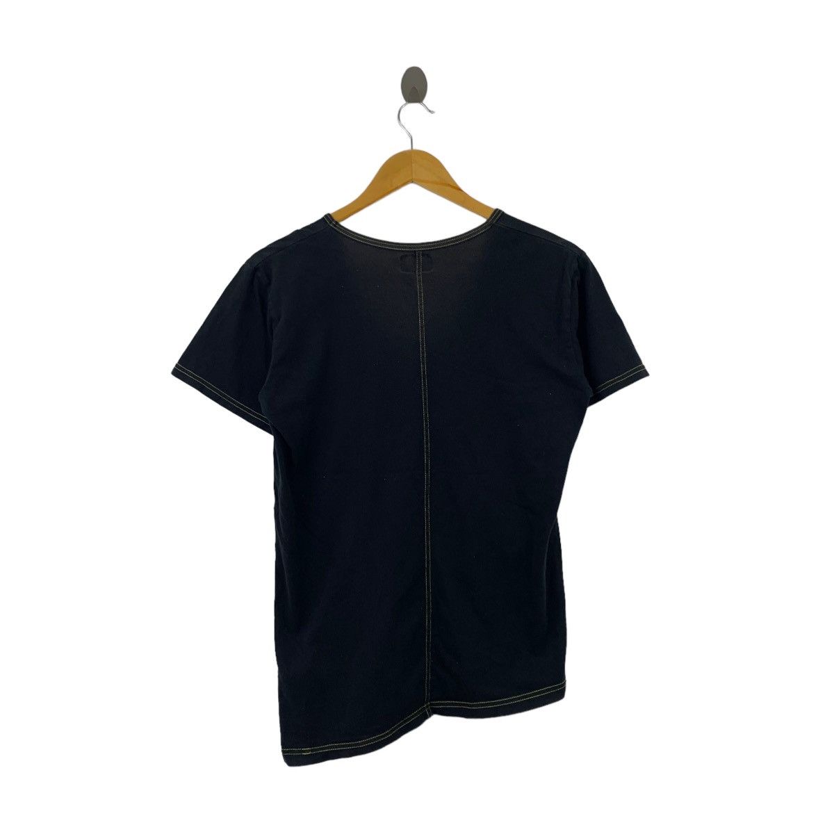 Japanese Brand PPFM Japanese Punk Brand PRAYS FOR PEACE Print V-neck Black Size M / US 6-8 / IT 42-44 - 4 Thumbnail