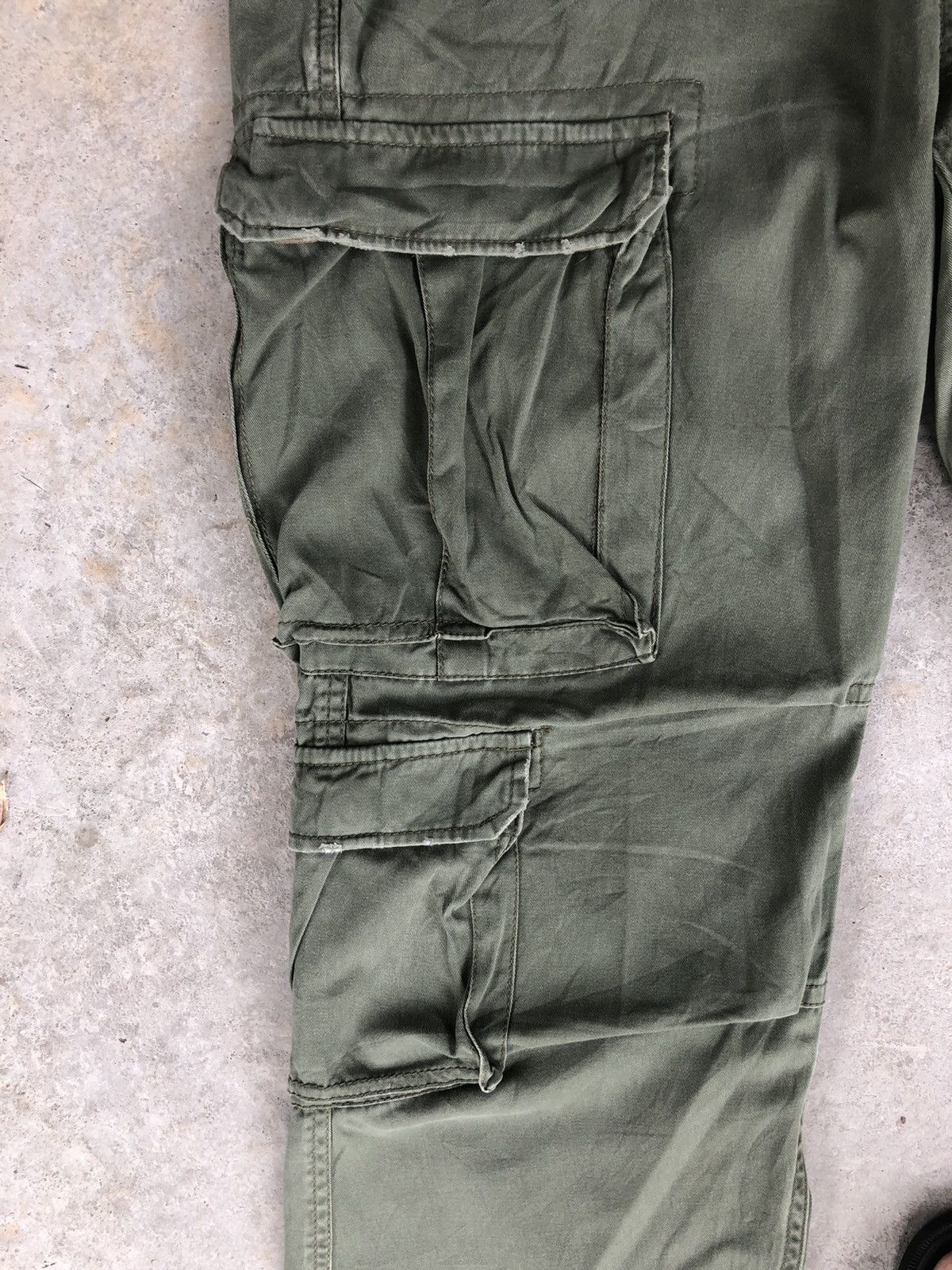 Seditionaries Real Crush Cargo Pants Tactical Multipocket Size US 35 - 7 Thumbnail