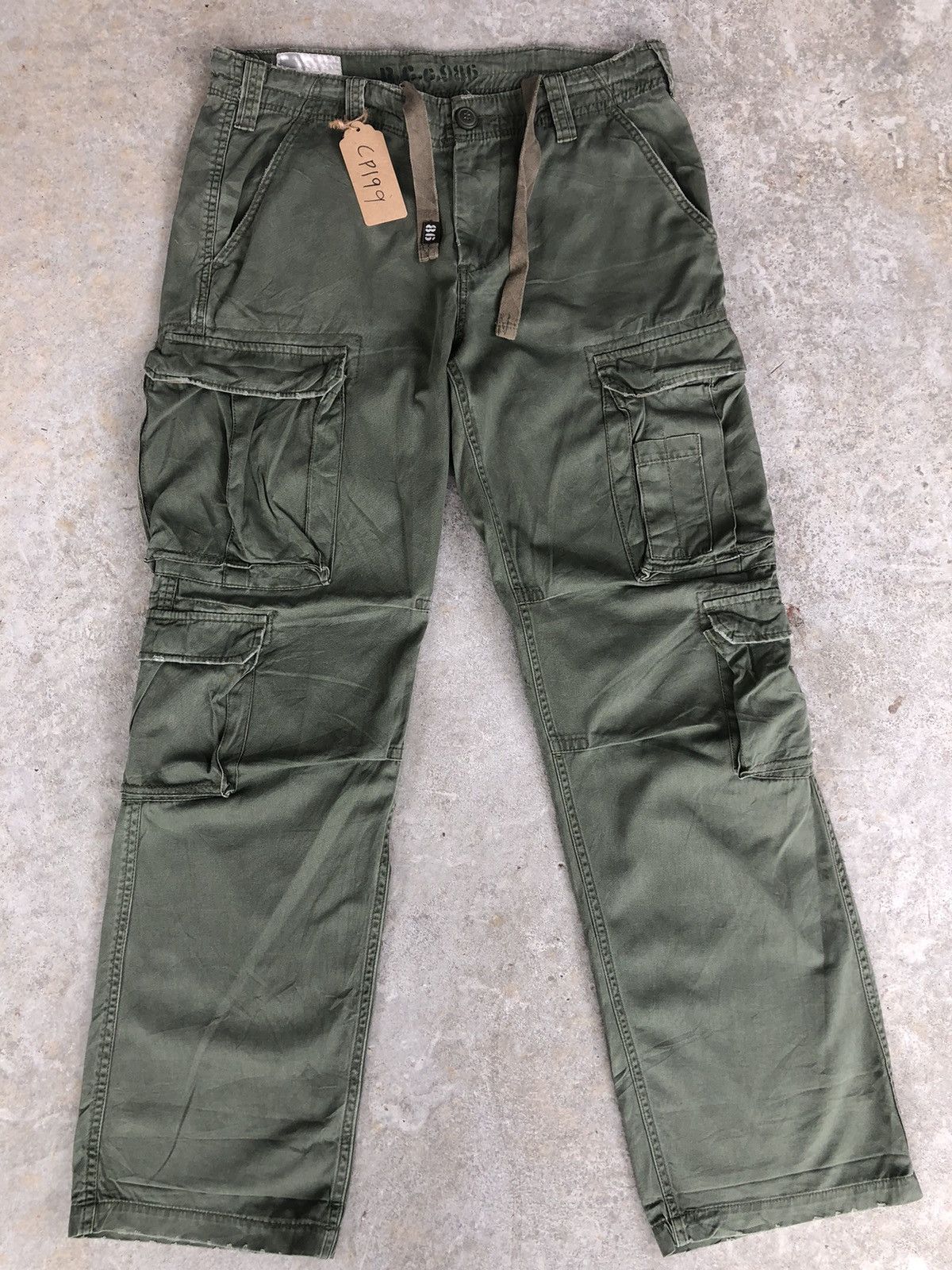 Seditionaries Real Crush Cargo Pants Tactical Multipocket Size US 35 - 1 Thumbnail