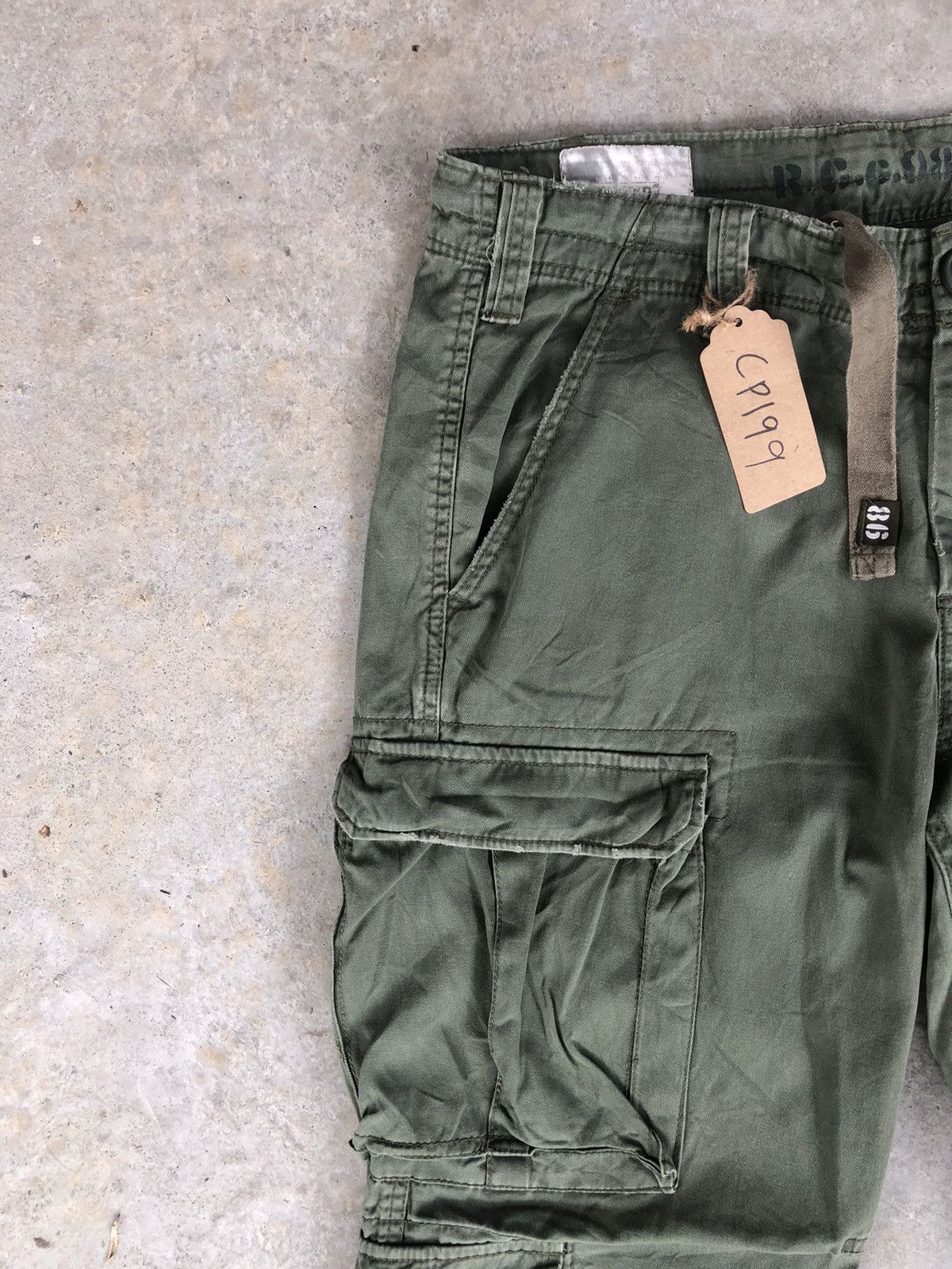 Seditionaries Real Crush Cargo Pants Tactical Multipocket Size US 35 - 6 Thumbnail