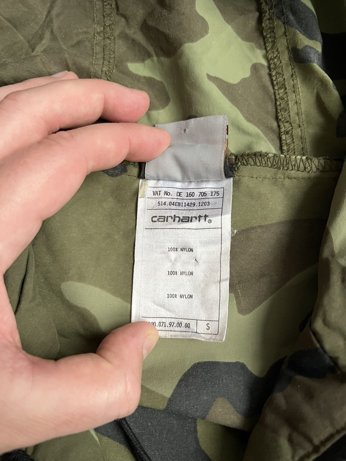Carhartt 🔥Vintage Carhartt Nylon Lghtweight Camouflage Anorak/Jacket Size US M / EU 48-50 / 2 - 14 Thumbnail