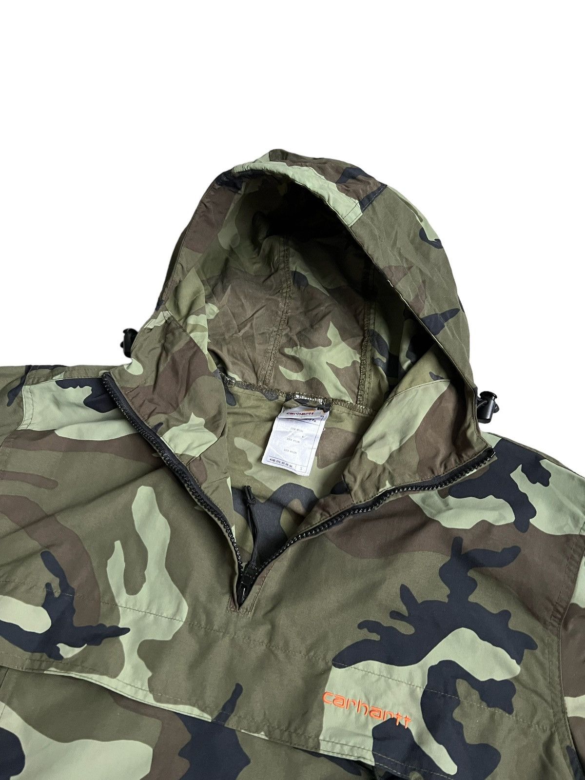 Carhartt 🔥Vintage Carhartt Nylon Lghtweight Camouflage Anorak/Jacket Size US M / EU 48-50 / 2 - 10 Thumbnail