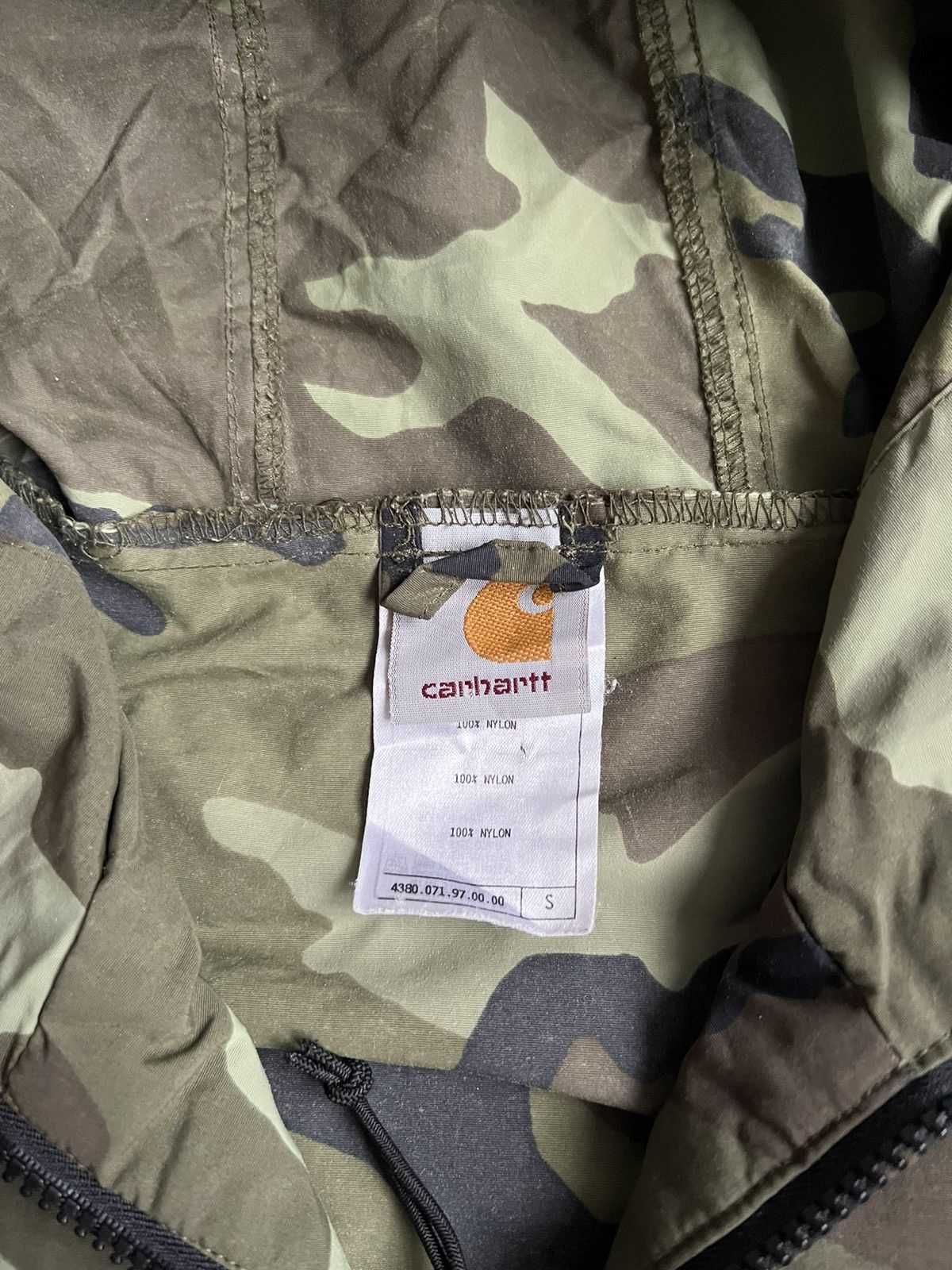 Carhartt 🔥Vintage Carhartt Nylon Lghtweight Camouflage Anorak/Jacket Size US M / EU 48-50 / 2 - 13 Thumbnail