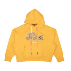 Palm Angels Yellow Hoodie | Grailed