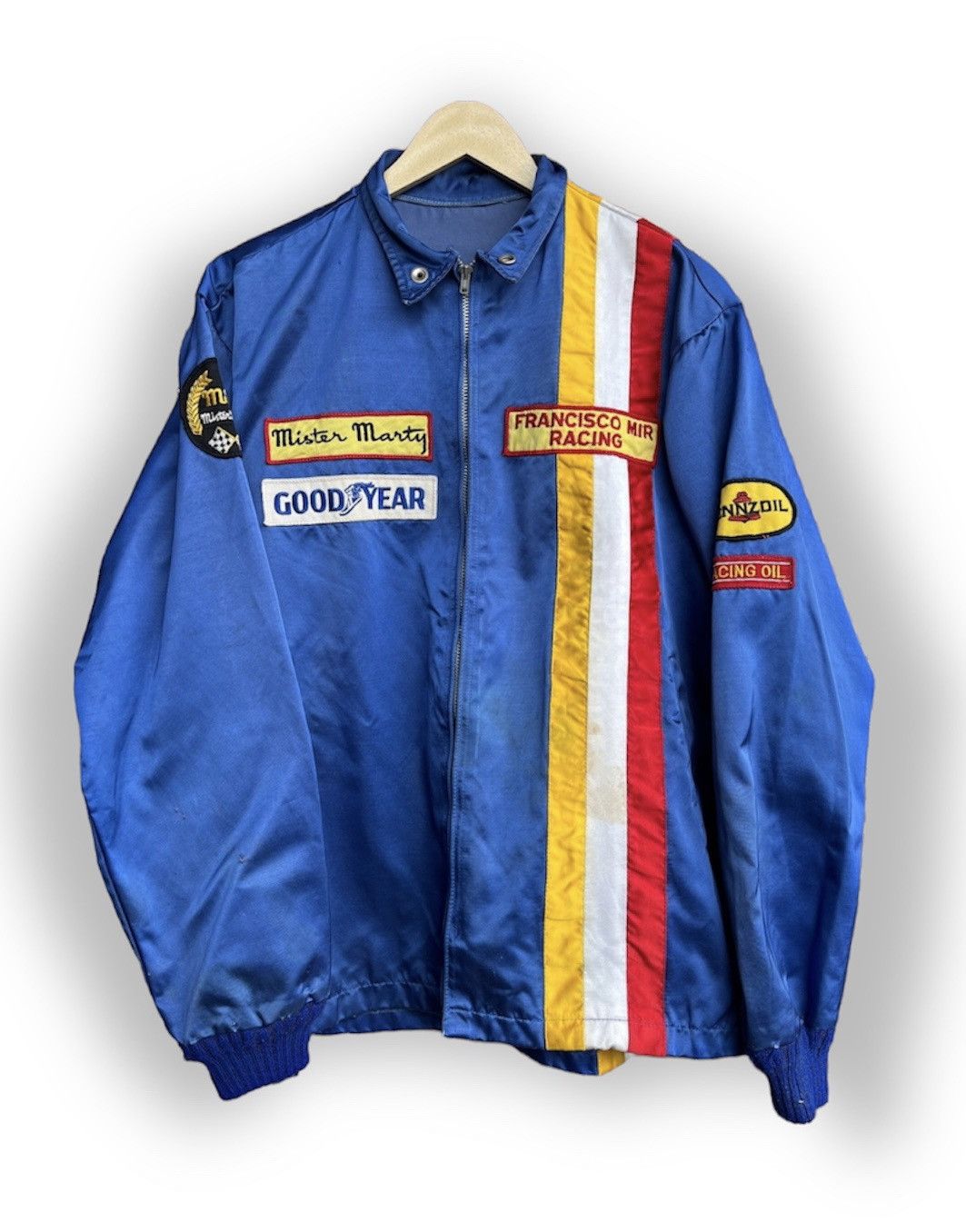 Vintage Distressed 80s Mister Marty Francisco MIR Racing Jacket Size US L / EU 52-54 / 3 - 1 Thumbnail