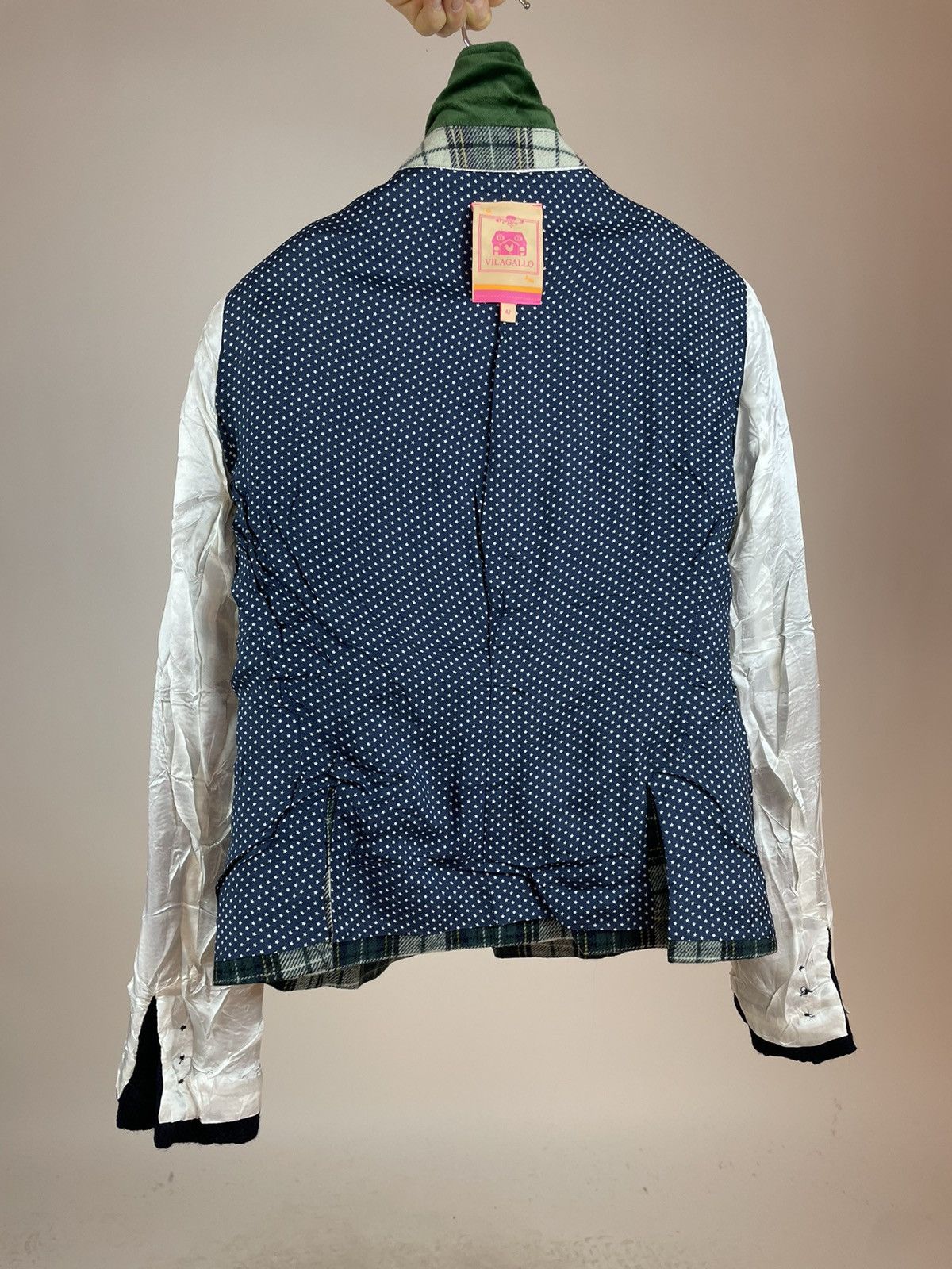 Vilagallo VILAGALLO TWEED BLAZER PLAID JACKET Womens size 42 Size M / US 6-8 / IT 42-44 - 16 Thumbnail