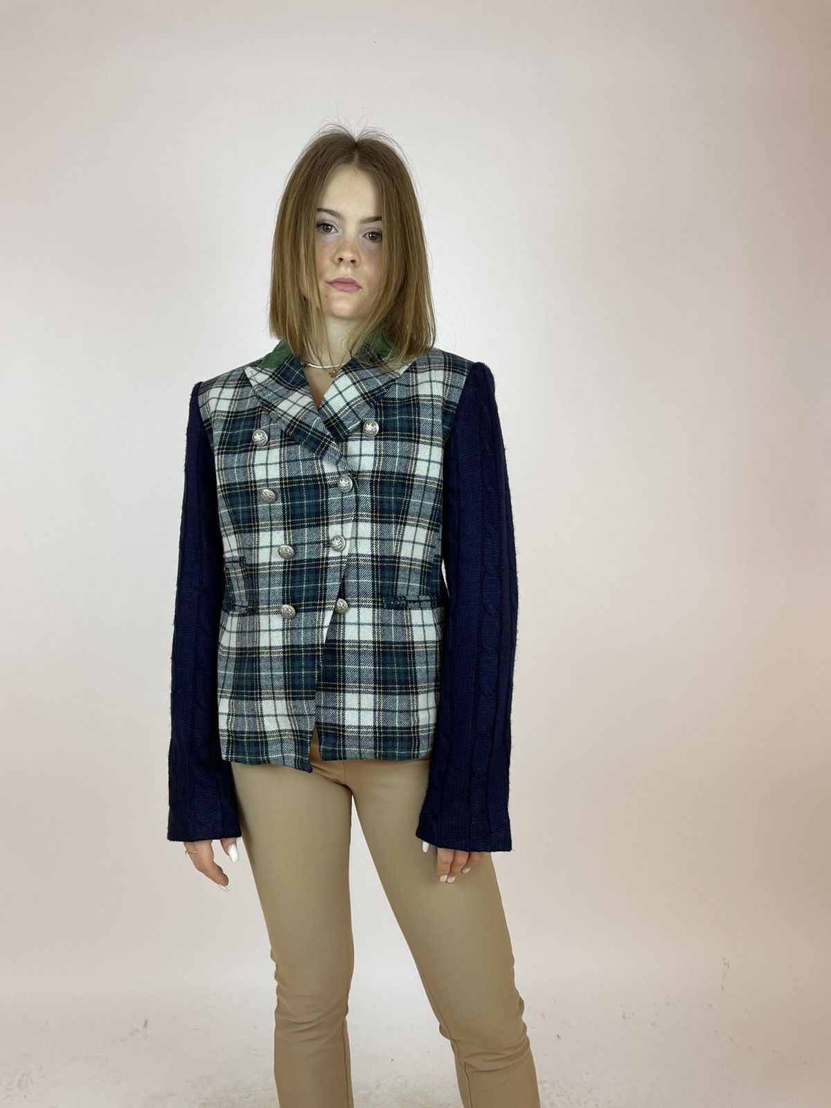 Vilagallo VILAGALLO TWEED BLAZER PLAID JACKET Womens size 42 Size M / US 6-8 / IT 42-44 - 1 Thumbnail