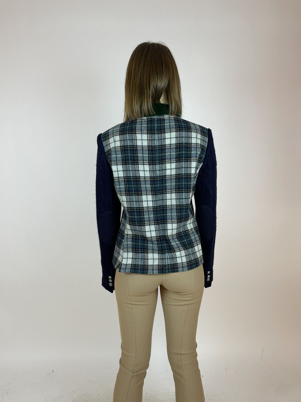 Vilagallo VILAGALLO TWEED BLAZER PLAID JACKET Womens size 42 Size M / US 6-8 / IT 42-44 - 10 Thumbnail