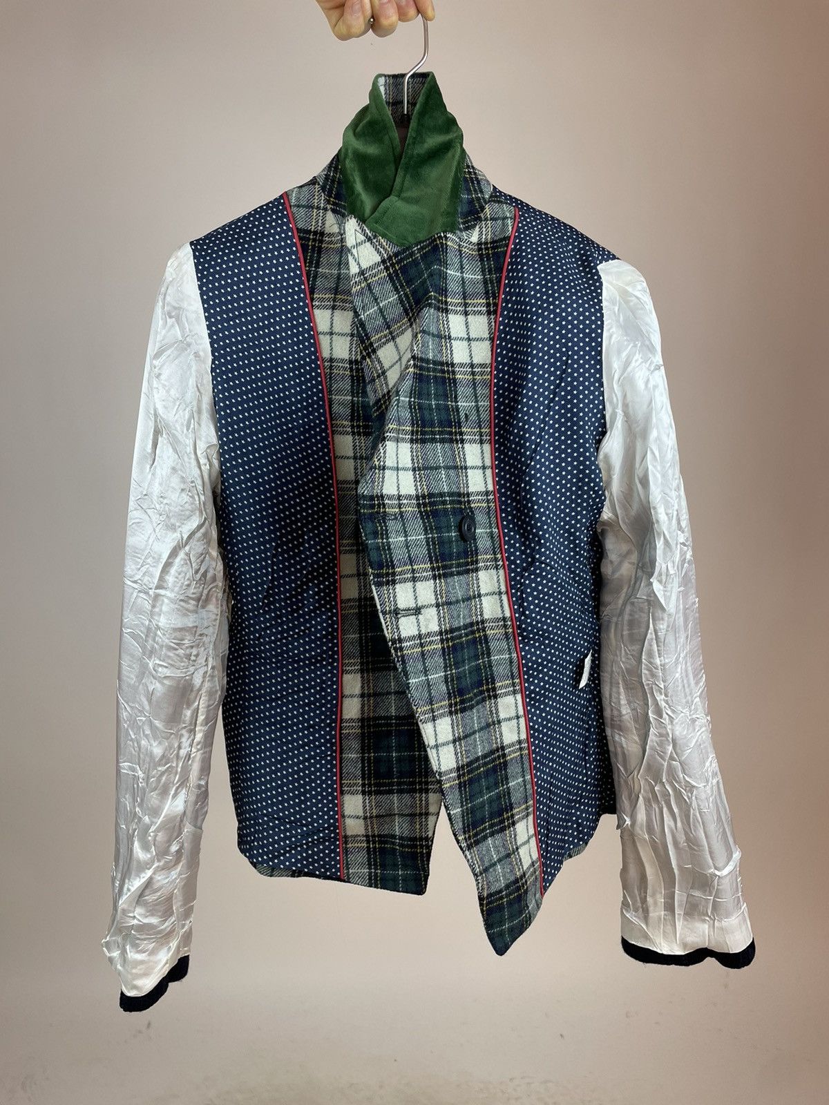 Vilagallo VILAGALLO TWEED BLAZER PLAID JACKET Womens size 42 Size M / US 6-8 / IT 42-44 - 15 Thumbnail