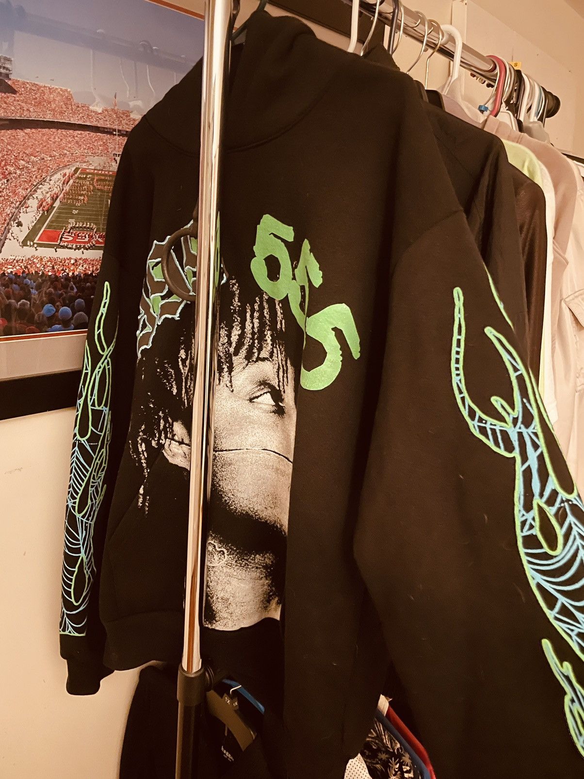 999 Club (Spider Worldwide) Sp5der X Juice Wrld 999 Hoodie Black Grailed