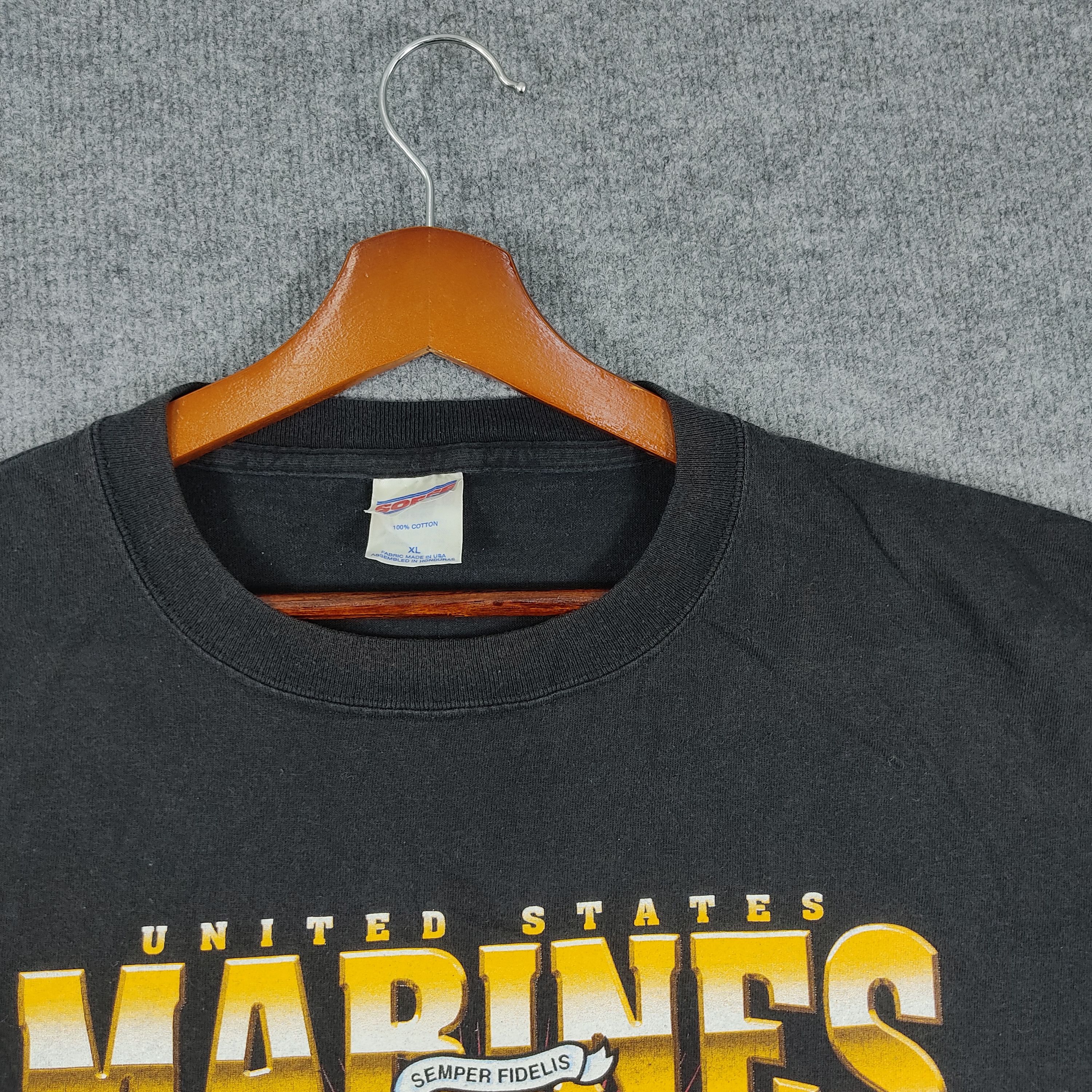 Vintage Vintage United States Marines T Shirt TS740 Size US XL / EU 56 / 4 - 5 Thumbnail