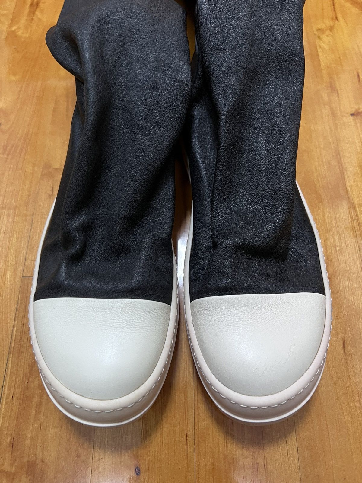 Rick Owens Rick owens mainline leather thigh high stocking sz 37.5 Size US 7.5 / IT 37.5 - 2 Thumbnail