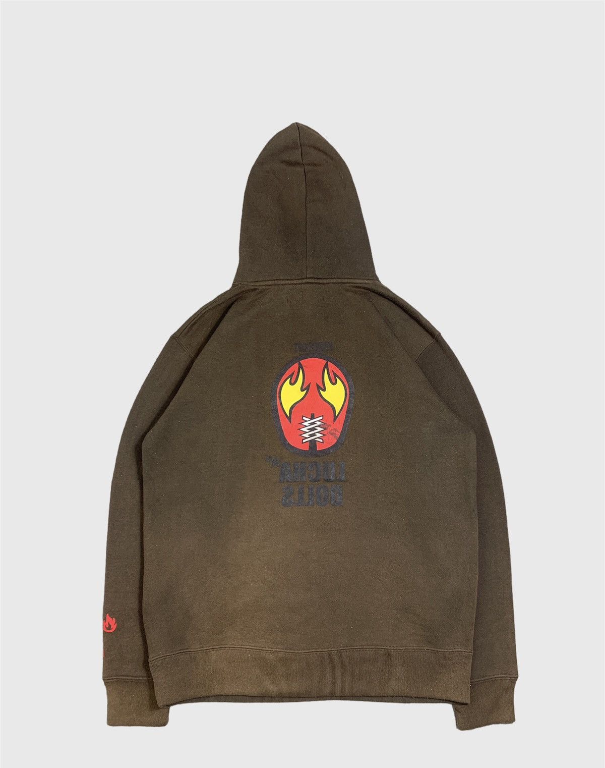 Japanese Brand × Vintage Vintage Raiders Lucha Dolls Mexican Wrestler Hoodie Size US L / EU 52-54 / 3 - 10 Thumbnail