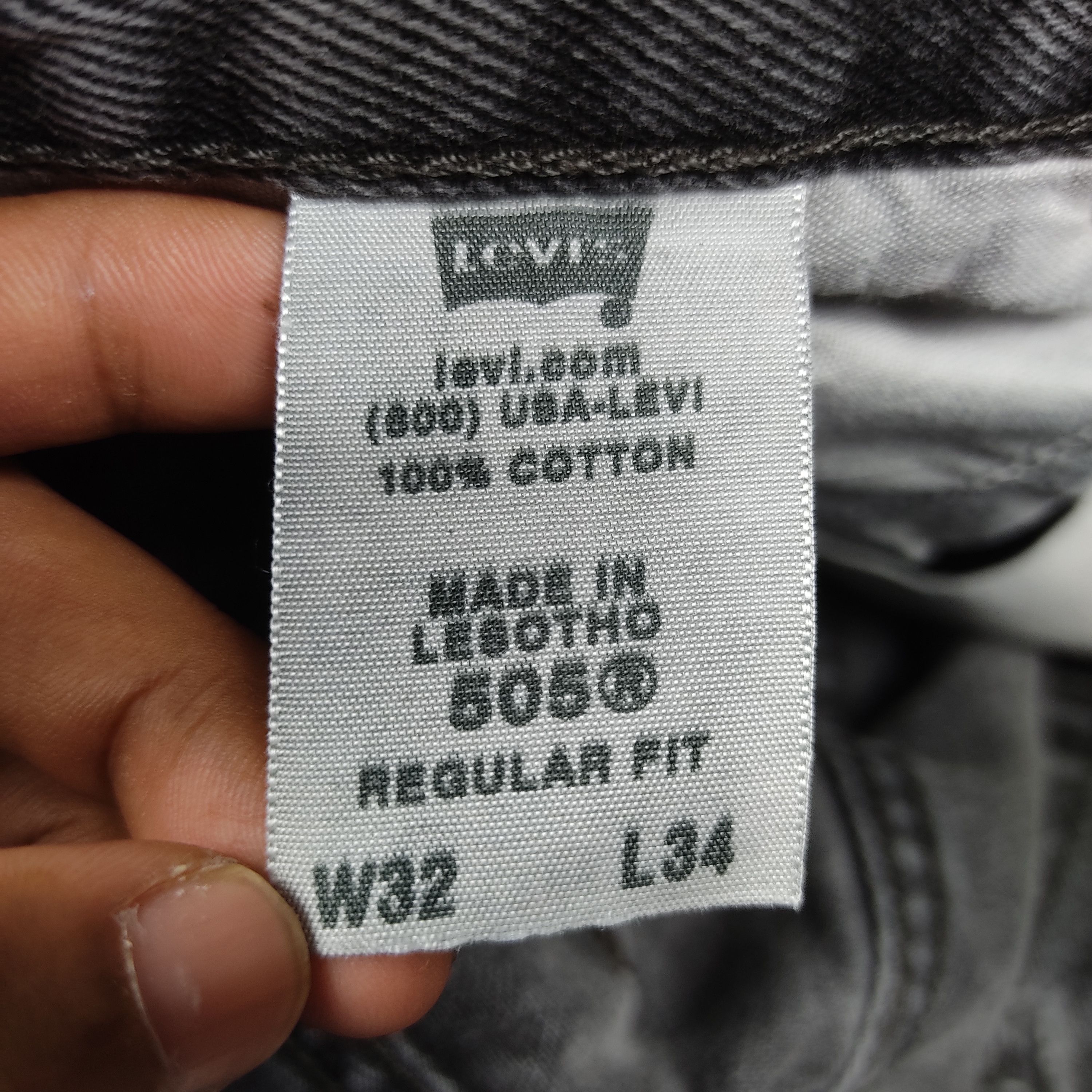 Levi's × Vintage Vintage Levis 505 Faded Black Jeans Regular Fit Size US 32 / EU 48 - 13 Thumbnail