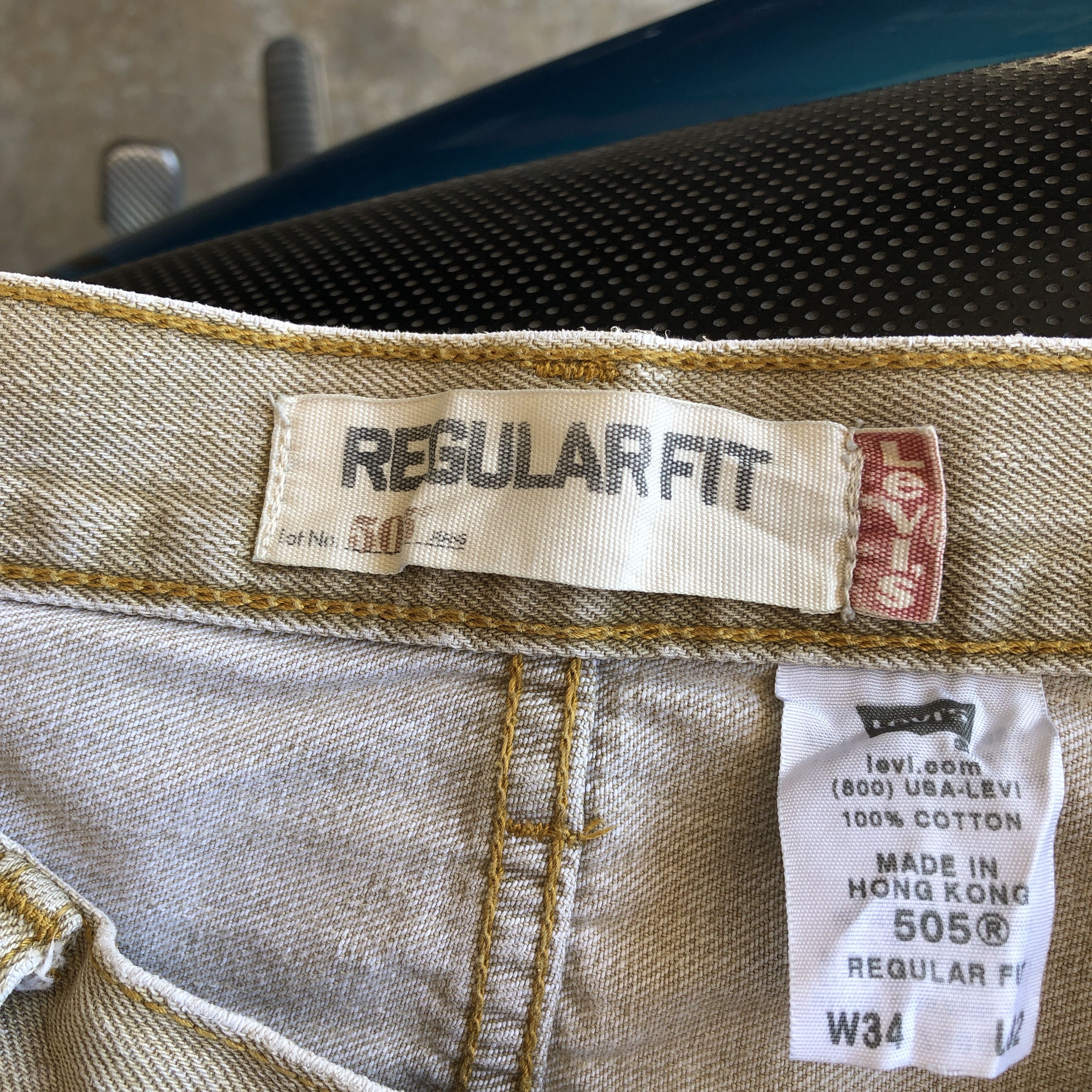 Levi's × Levi's Vintage Clothing × Vintage Double Knee Patchwork Vintage Levis 505 Regular Fit Jeans Size US 32 / EU 48 - 9 Thumbnail