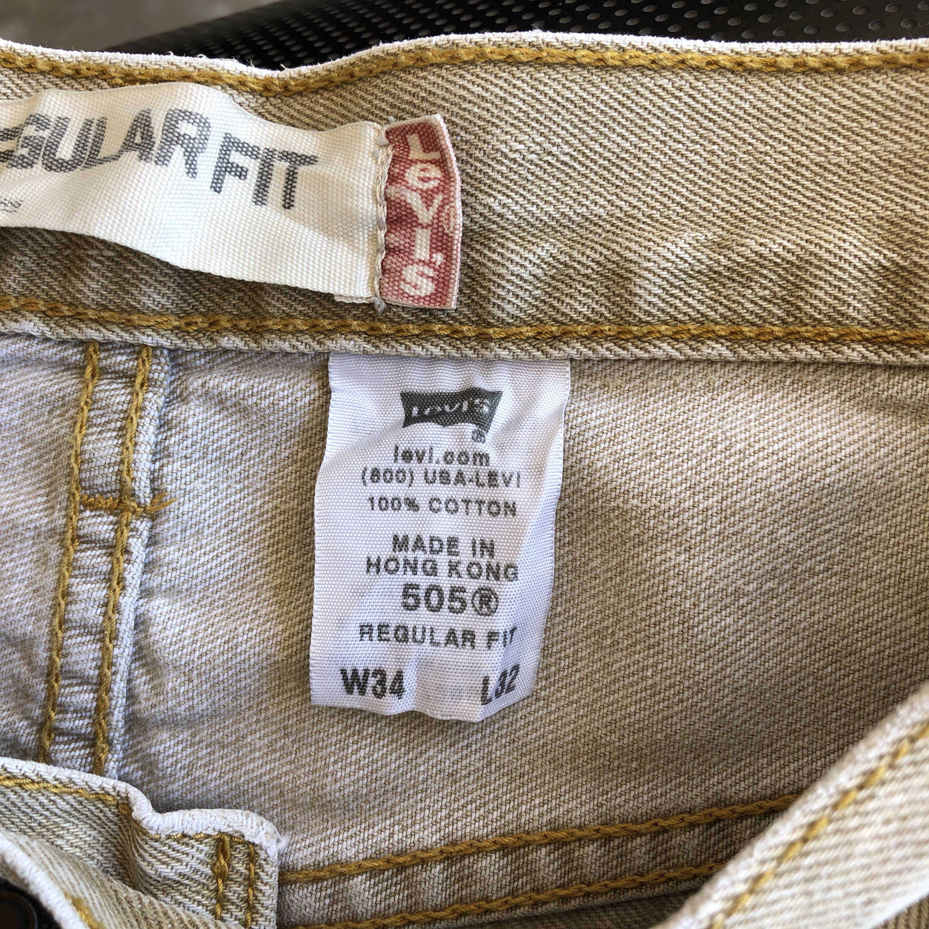 Levi's × Levi's Vintage Clothing × Vintage Double Knee Patchwork Vintage Levis 505 Regular Fit Jeans Size US 32 / EU 48 - 8 Thumbnail