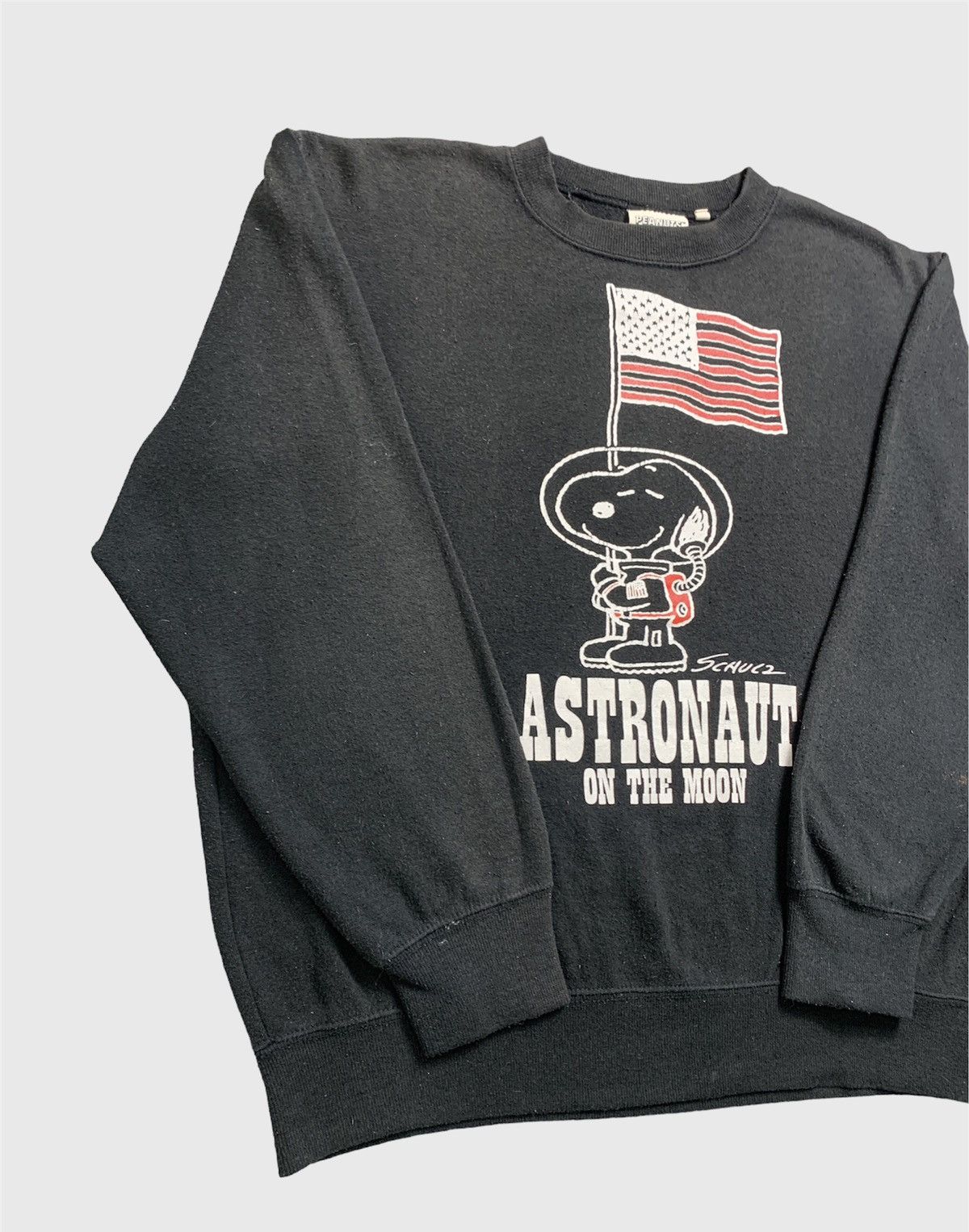 Japanese Brand × Peanuts Vintage Peanuts Astronaut Snoopy Crewneck Sweatshirt Size US M / EU 48-50 / 2 - 2 Thumbnail