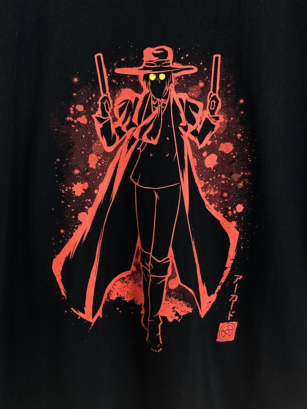 Anime Vintage Van Helsing Anime Logo T-Shirt In Black Size US XL / EU 56 / 4 - 2 Thumbnail