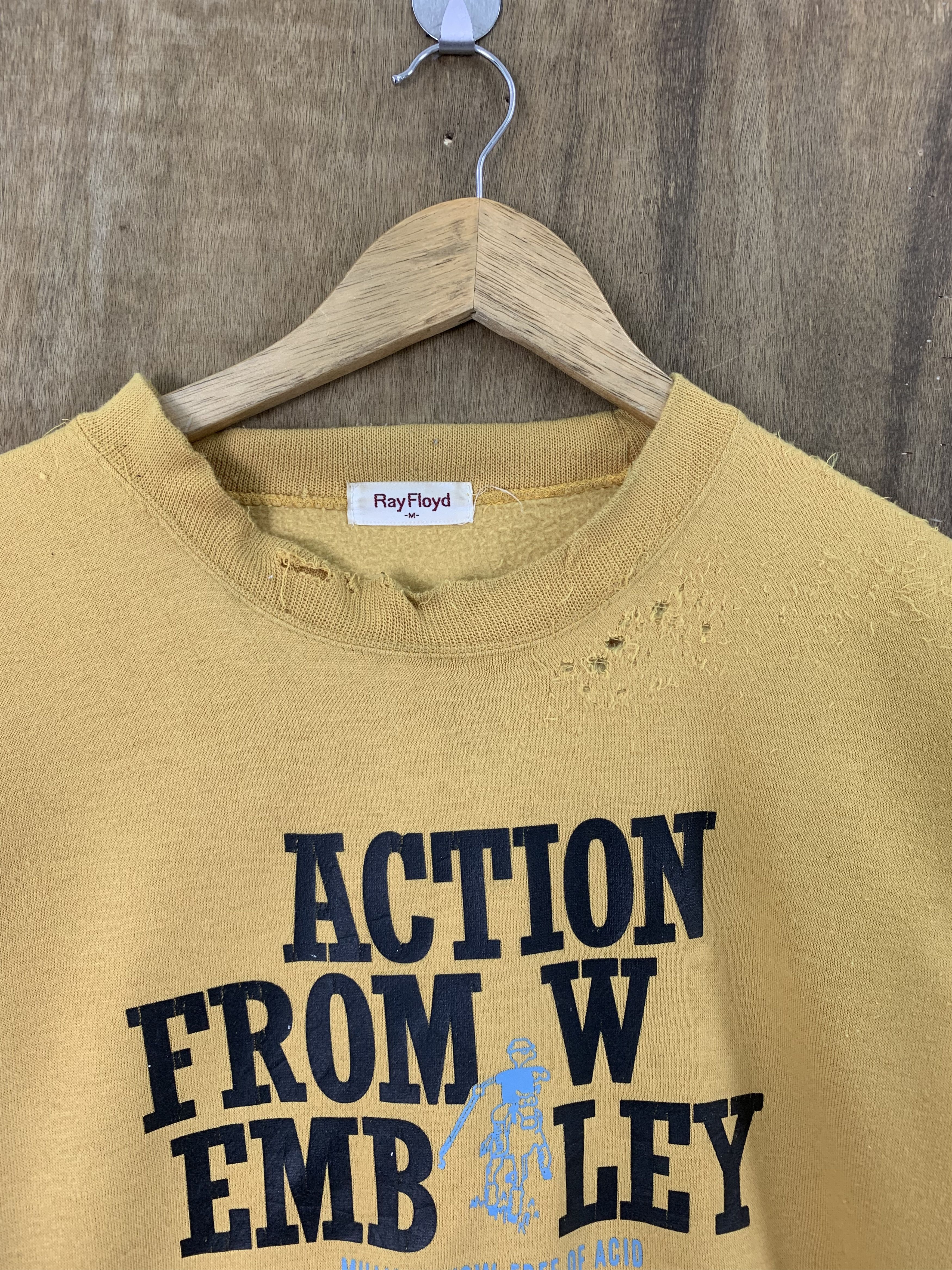 Japanese Brand Ray Floyd Sweatshirts Distressed Yellow Vintage Size US M / EU 48-50 / 2 - 4 Thumbnail